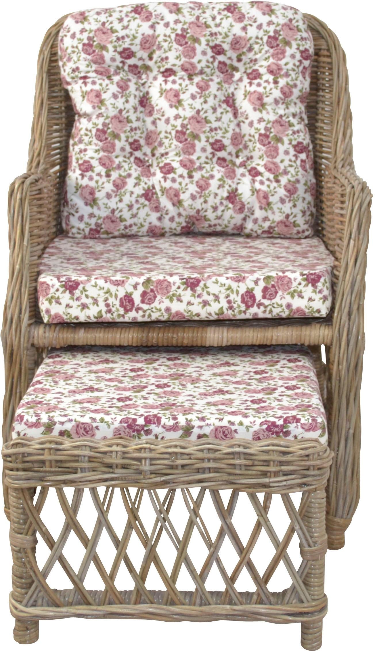 Home affaire Chaise en rotin () Handarbeit, Masse (B/T/H): (67/75/91)