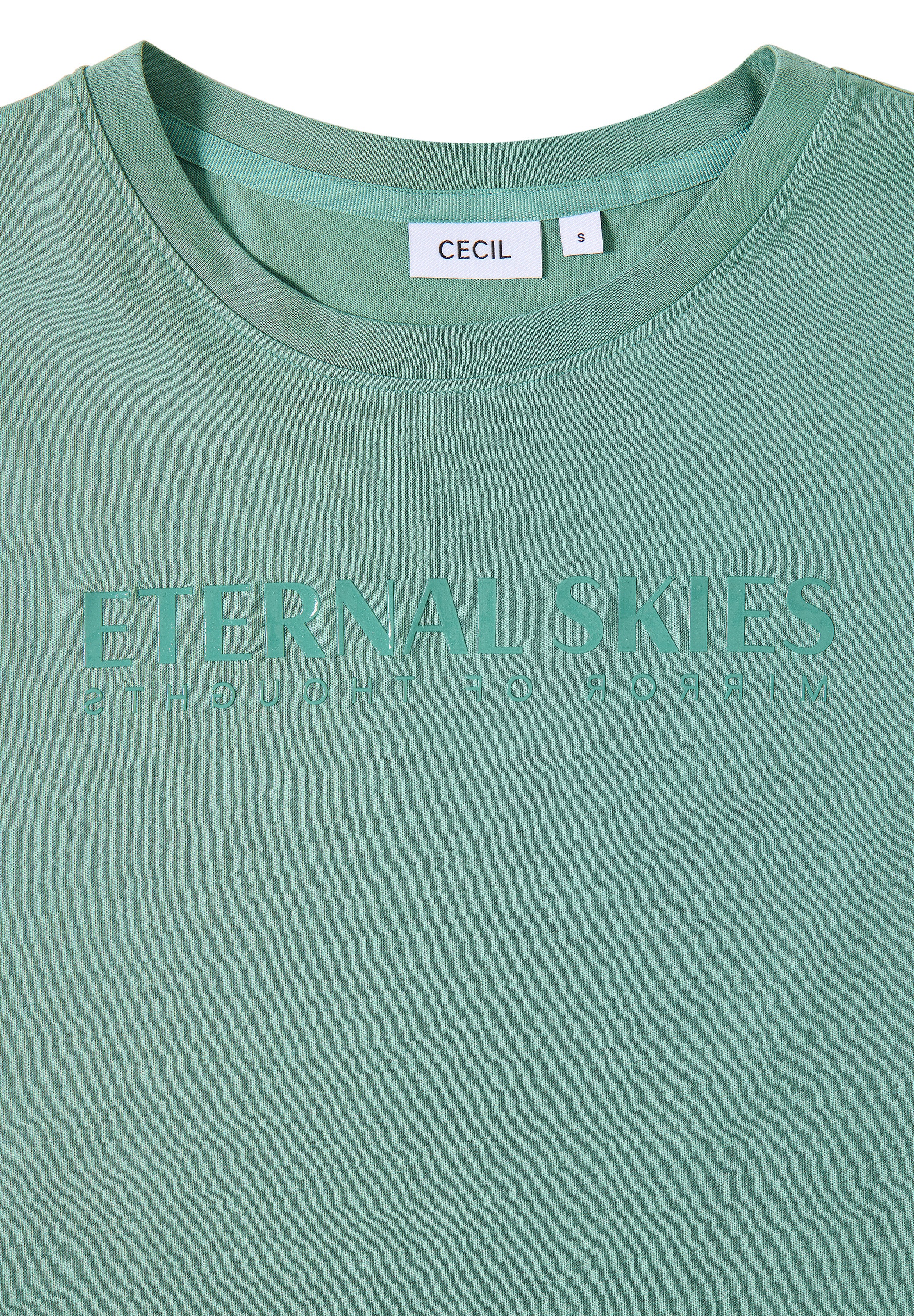 Cecil T-Shirt mit Wording Artwork