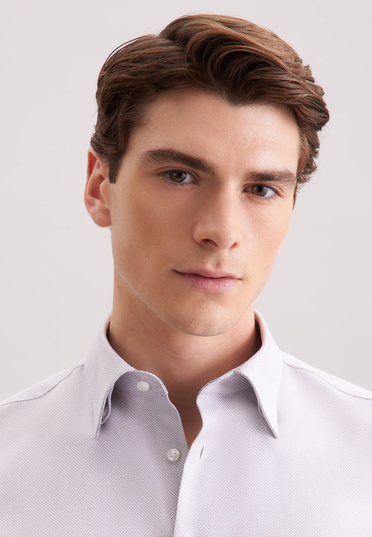 seidensticker Chemise d'affaires »Schwarze Rose« Slim 1/1 Covered-Button-Down-Kragen Struktur