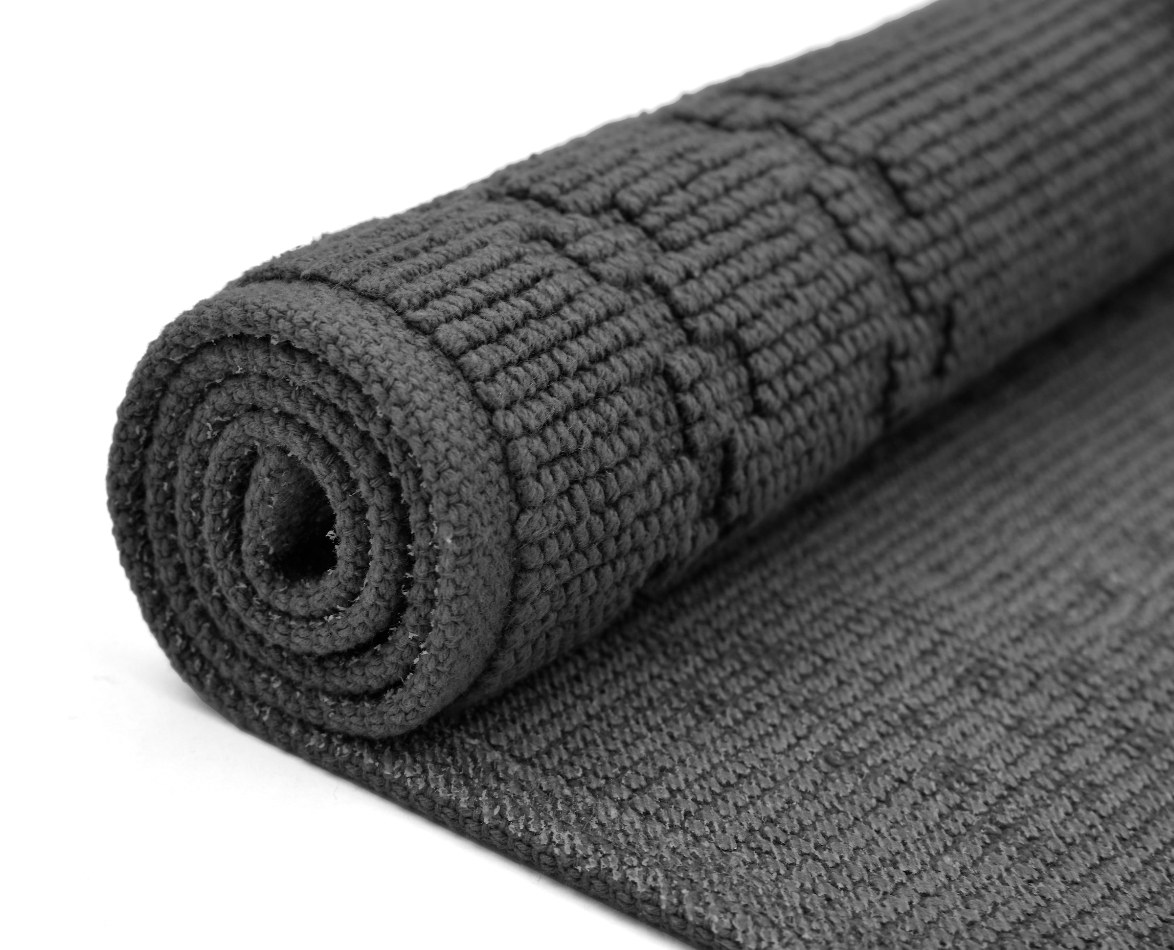 GOODproduct Badematte »Regona, 2 tlg. Hotelmatten-Set, 50x70 cm« Höhe 5 mm rutschhemmend beschichtet schnell trocknend 2-teiliges Set, einfarbig, Badematten Set, 100% Baumwolle