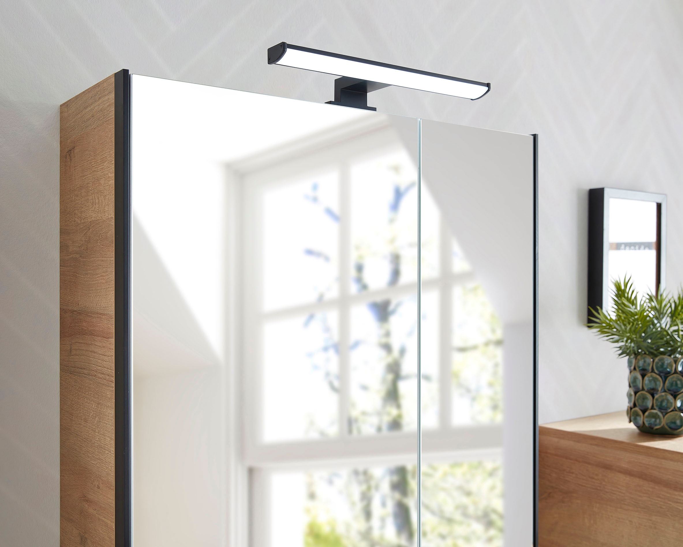 Saphir 1100000002199 »Quickset 395 5-teilig, Waschbeckenunterschrank mit LED-Spiegelschrank« 5 cuis tlg.