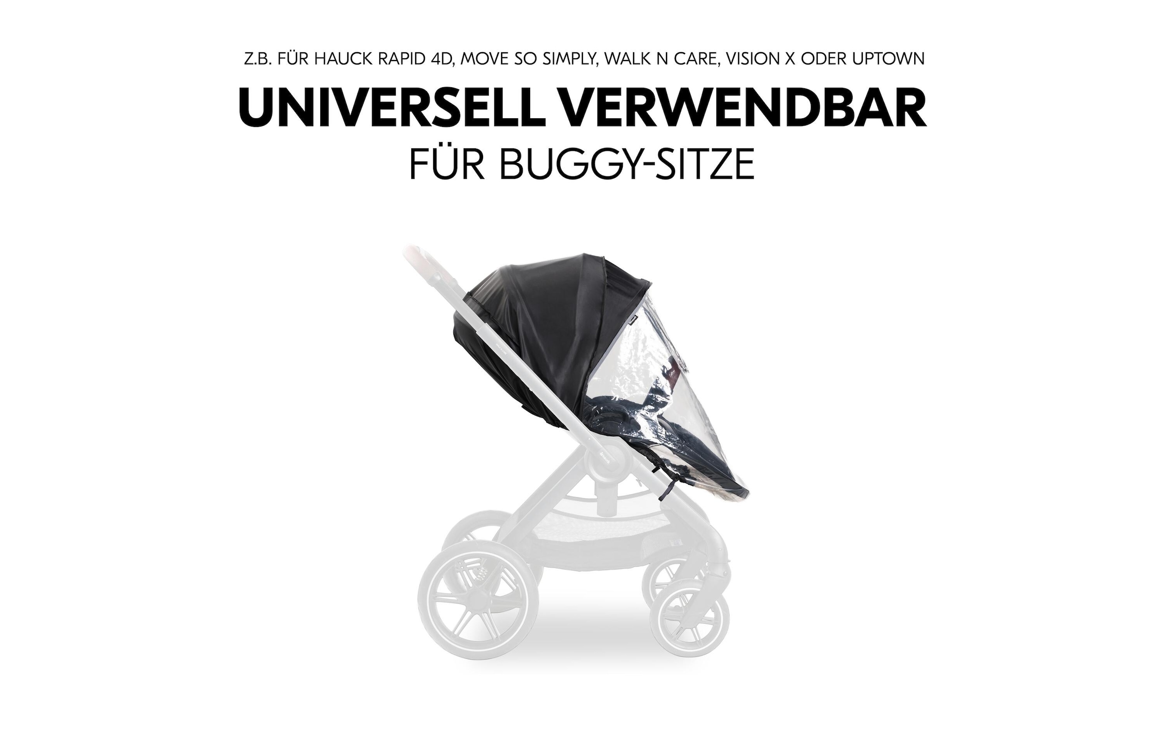 Hauck Kinderwagen-Regenschutzhülle »Pushchair Seat Raincover«