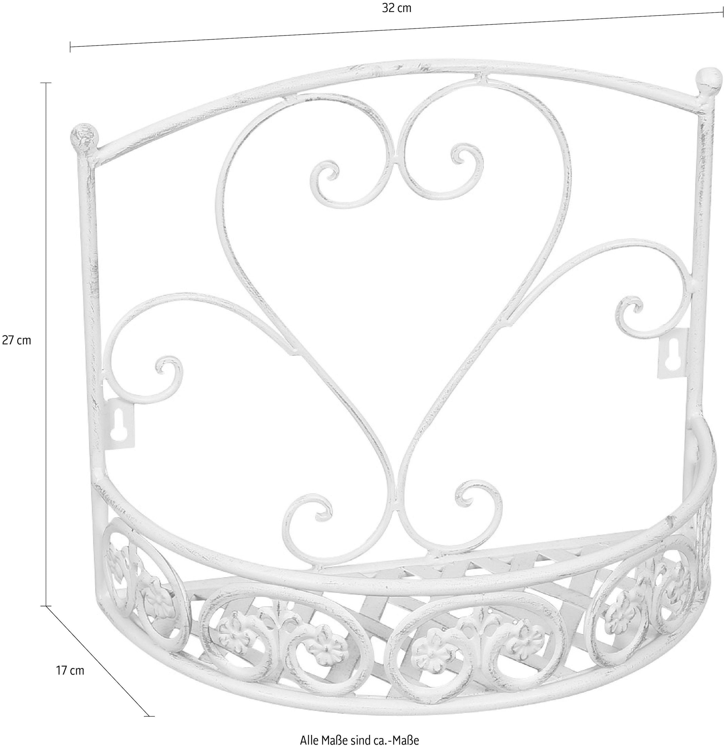 Ambiente Haus Étagère murale décorative für Deko / Pflanzen Outdoor geeignet