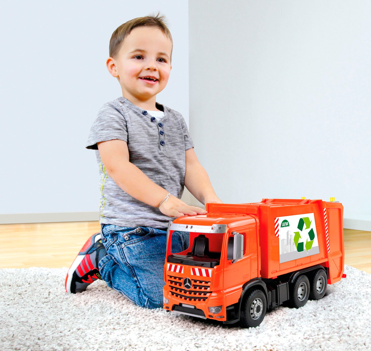 Lena® Spielzeug-Müllwagen »Worxx, Mercedes-Benz Arocs« Made in Europe