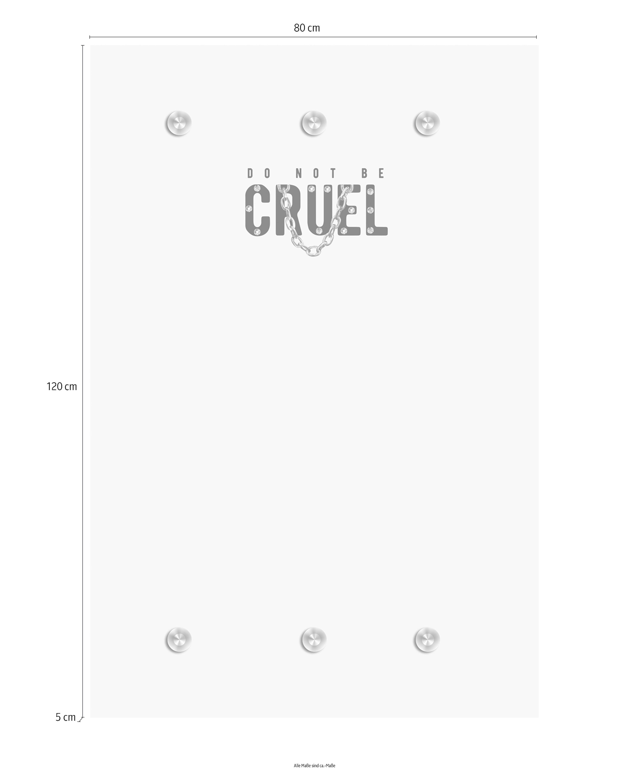 queence Barre de penderie »DO NOT BE CRUEL« avec 6 crochets, 80 x 120 cm