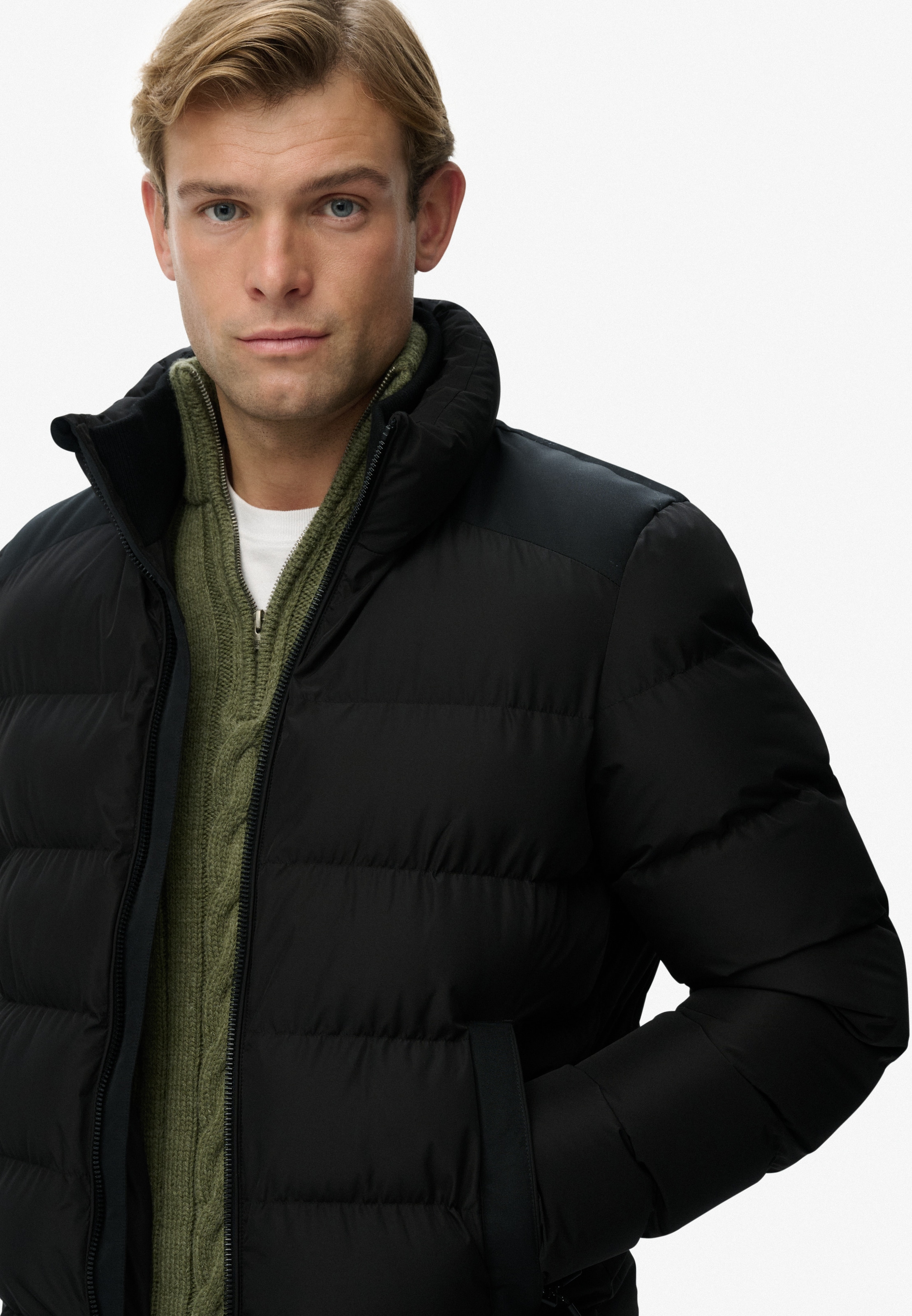 Superdry Veste matelassée »SPORTS PUFFER JACKET« ohne Kapuze