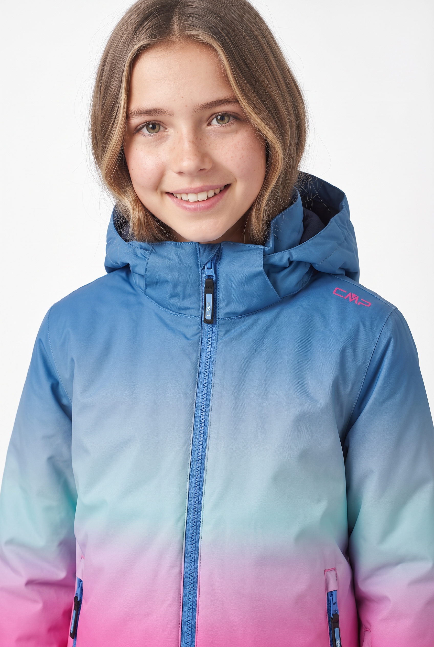CMP Veste de neige »KID G JACKET SNAPS HOOD« avec capuche winddicht, wasserdicht, getapte Nähte