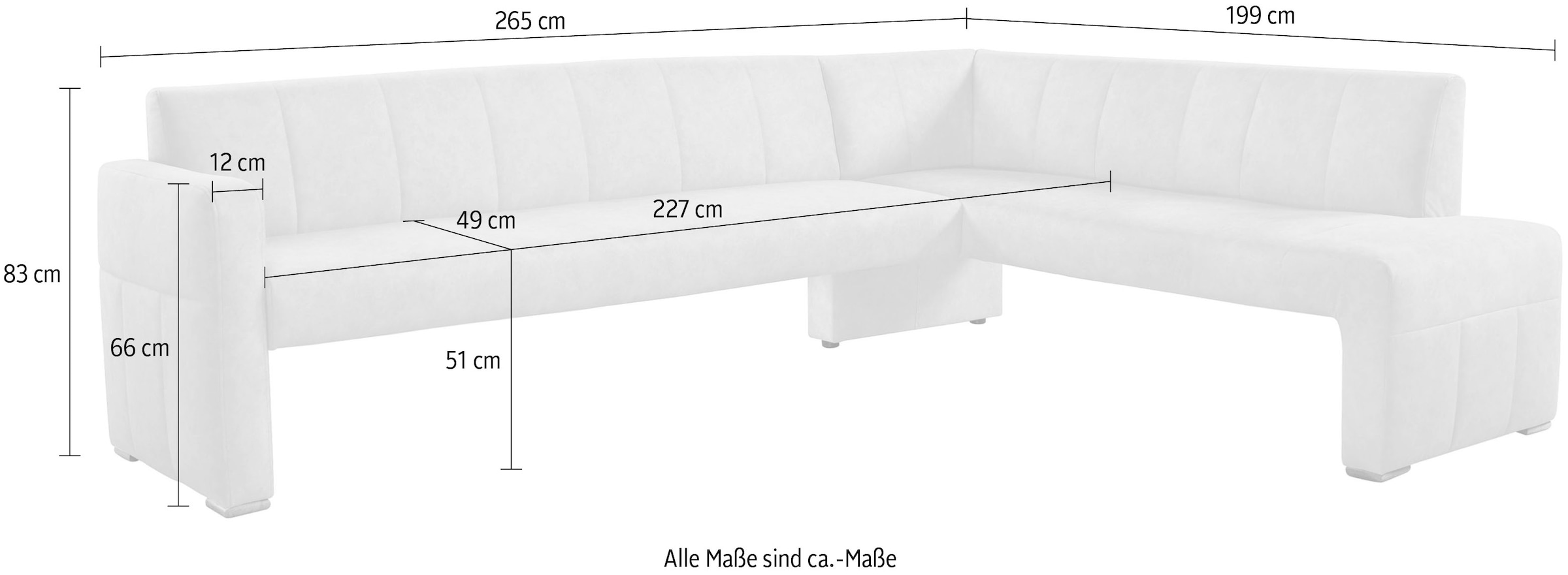 exxpo - sofa fashion Essbank elegant und modern mit hohem Sitzkomfort