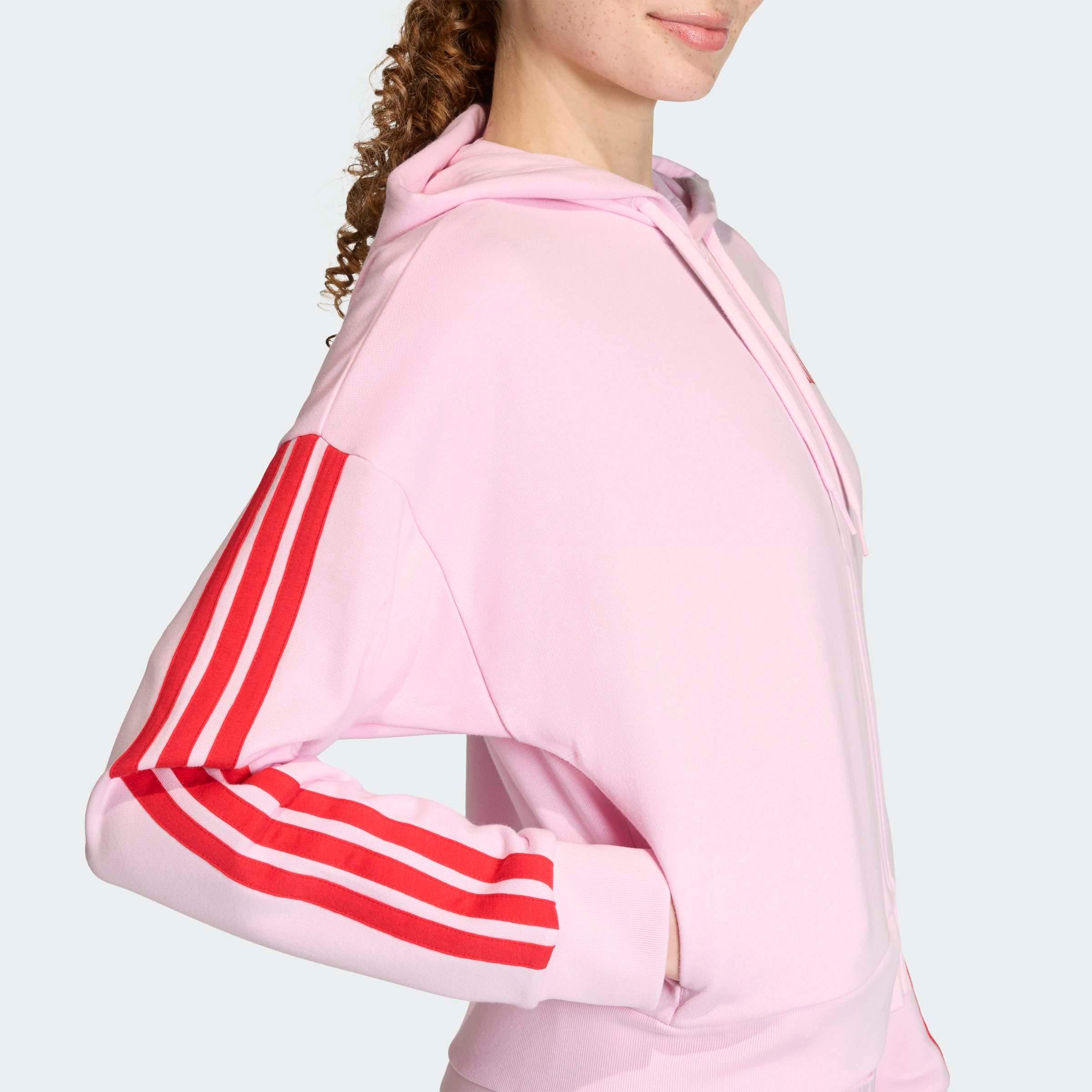 adidas Sportswear Kapuzensweatshirt »ESSENTIALS 3-STREIFEN FRENCH TERRY«
