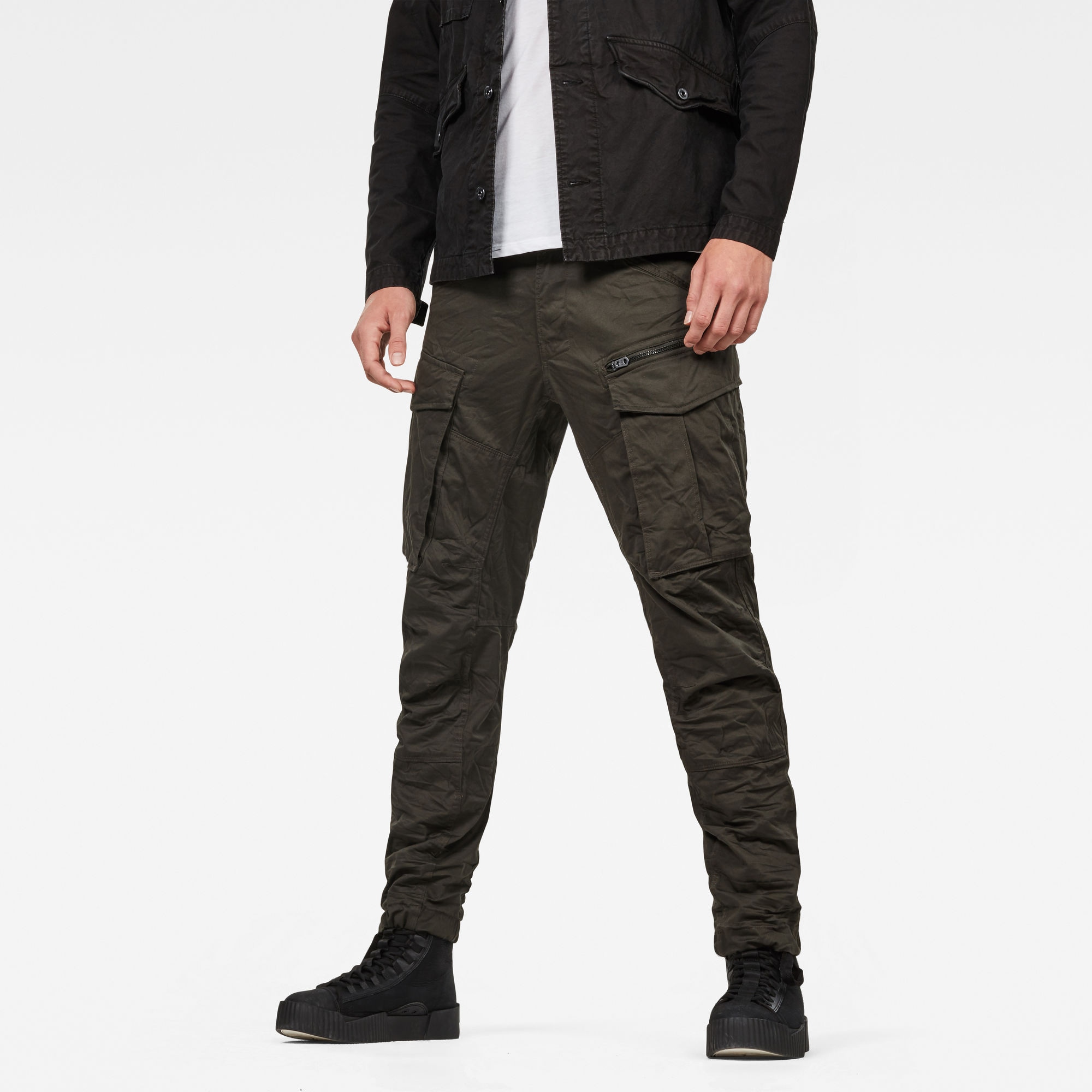 G-STAR Pantalon cargo »Hose Rovic zip 3D regular tapered«  en coupe tapered fit