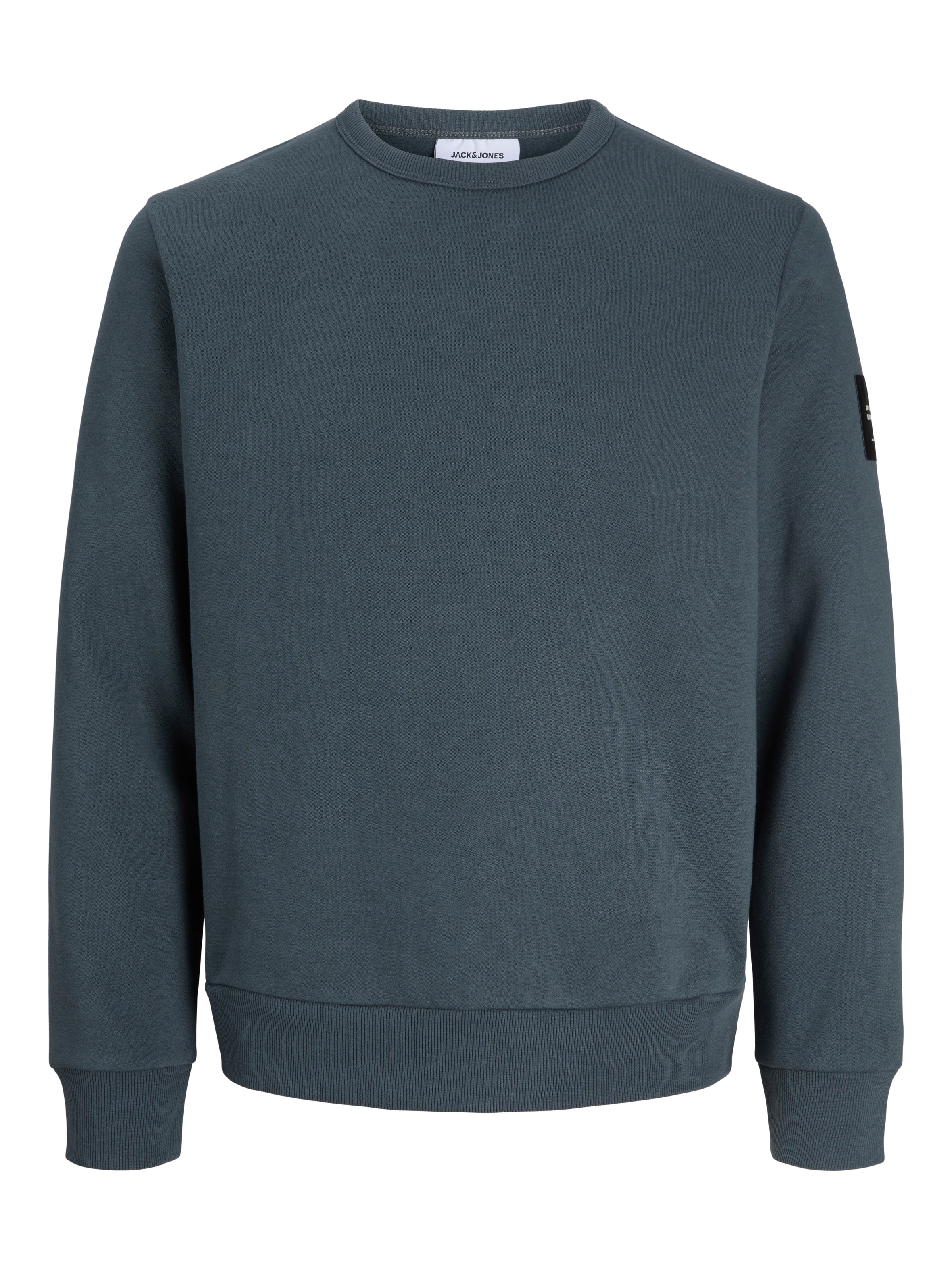 Jack & Jones PlusSize Sweat-shirt »JJCLEVELAND SWEAT CREW NECK PLS«, mélange de matériaux, coupe régulière
