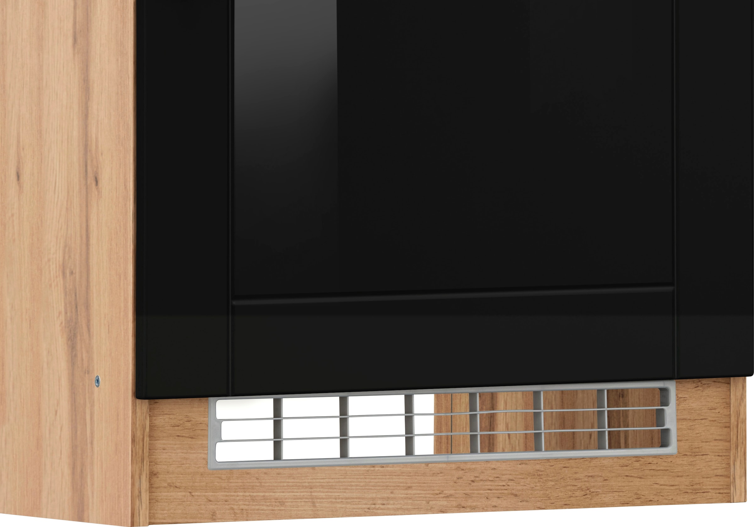 KOCHSTATION Backofen/Kühlumbauschrank »KS-Tinnum« 60 cm breit, 200 cm hoch, Metallgriffe, MDF Fronten, Nischenmass 88 cm