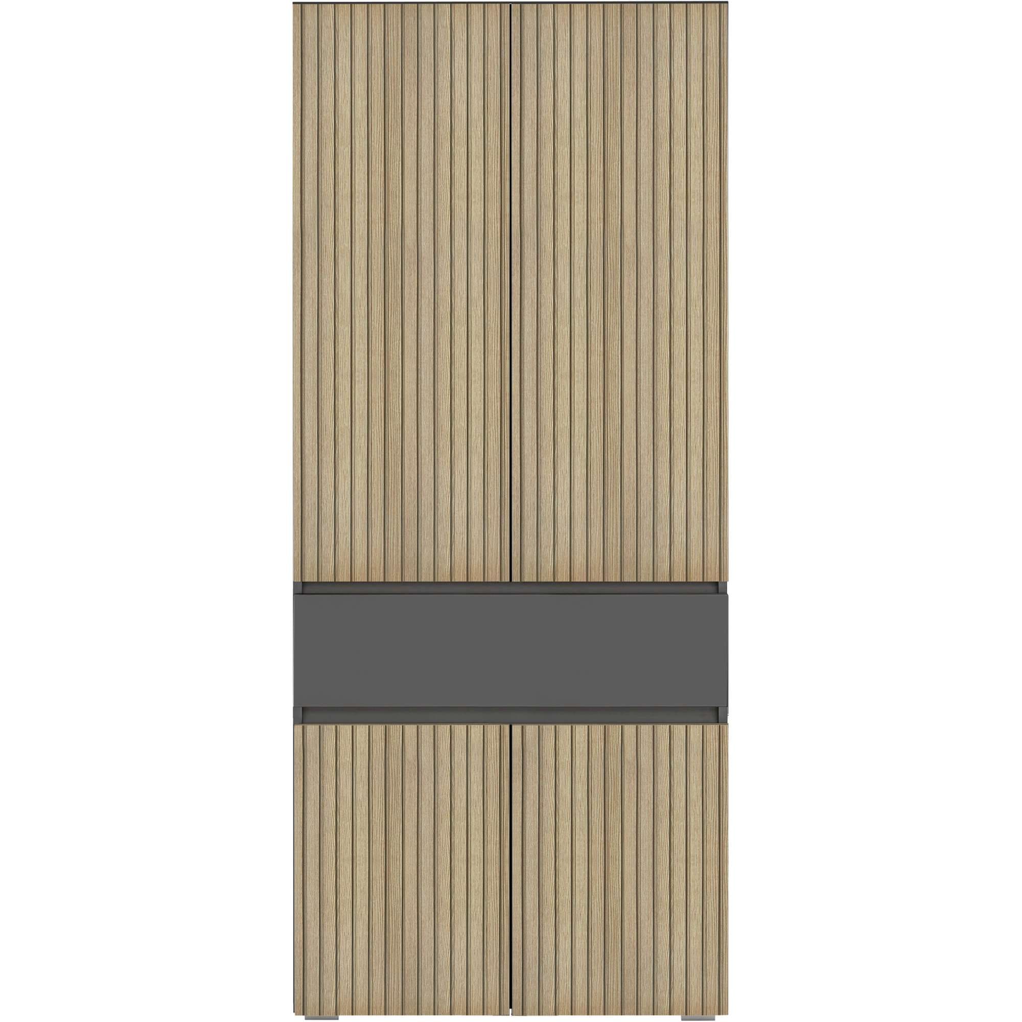 Home affaire Hochschrank »Wisla« mit 4 Türen & 1 Schublade, Breite 76 cm, Höhe 180 cm