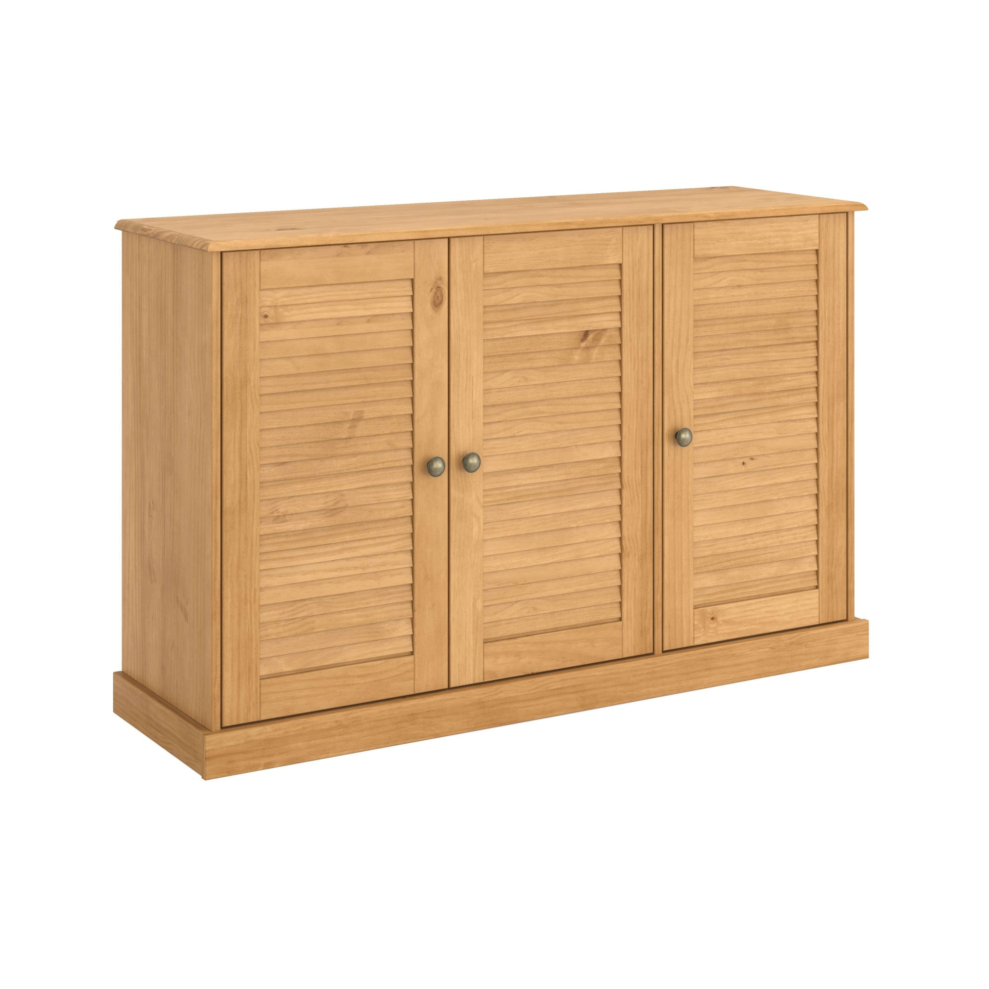GOODproduct Sideboard »Turia, mit Lamellentüren« Kommode aus massivem Kiefernholz, FSC®, Breite 125 cm