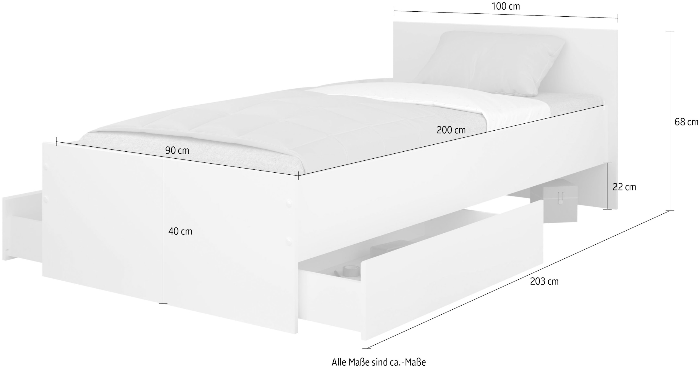 Parisot Lit de rangement »Pirouette 5« Set, 1 tlg. Kopfteil - drehbar Grau oder Rosa