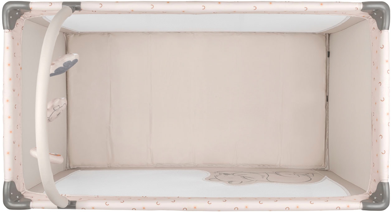 Hauck Baby-Reisebett »Dream N Play Go, Pooh Rainbow, beige« inkl. Transporttasche