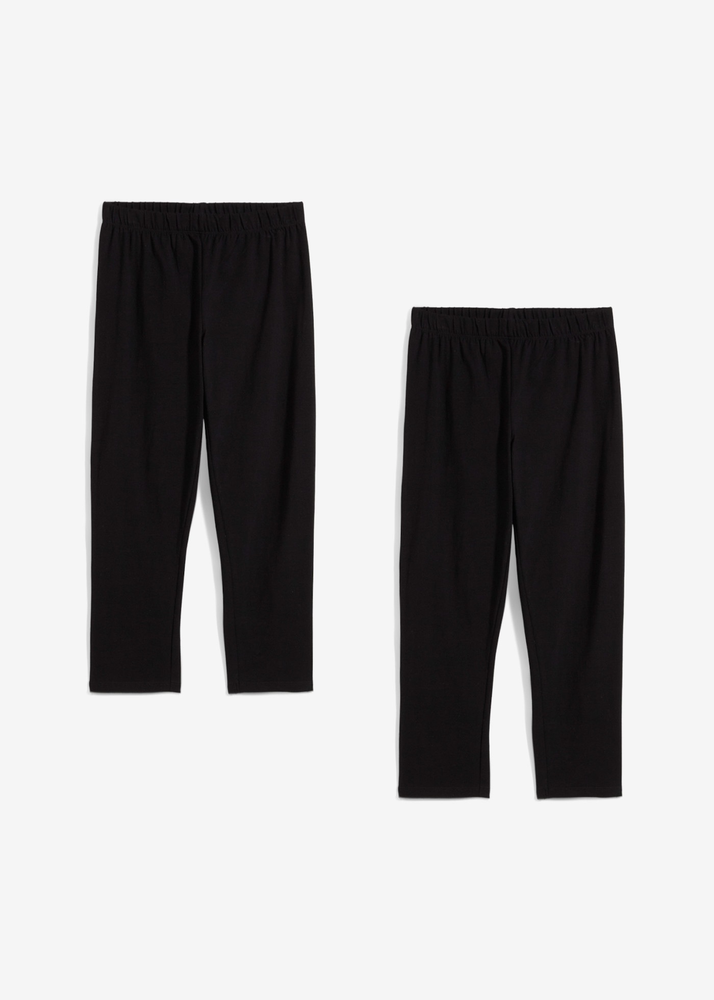 bonprix Corsaire  en mélange coton, coupe skinny fit, longueur capri, lot de 2