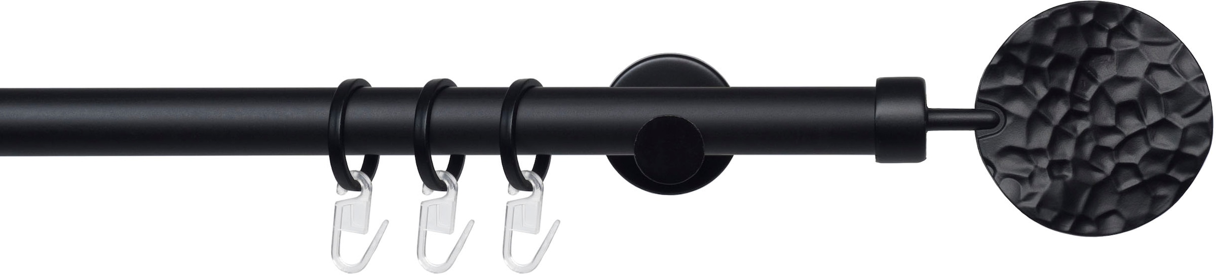 Liedeco Gardinenstange »Stilgarnitur 20 mm Blues Jimi« Ø 2 mm 1 läufig-läufig Fixmass Gardinenstange Komplett