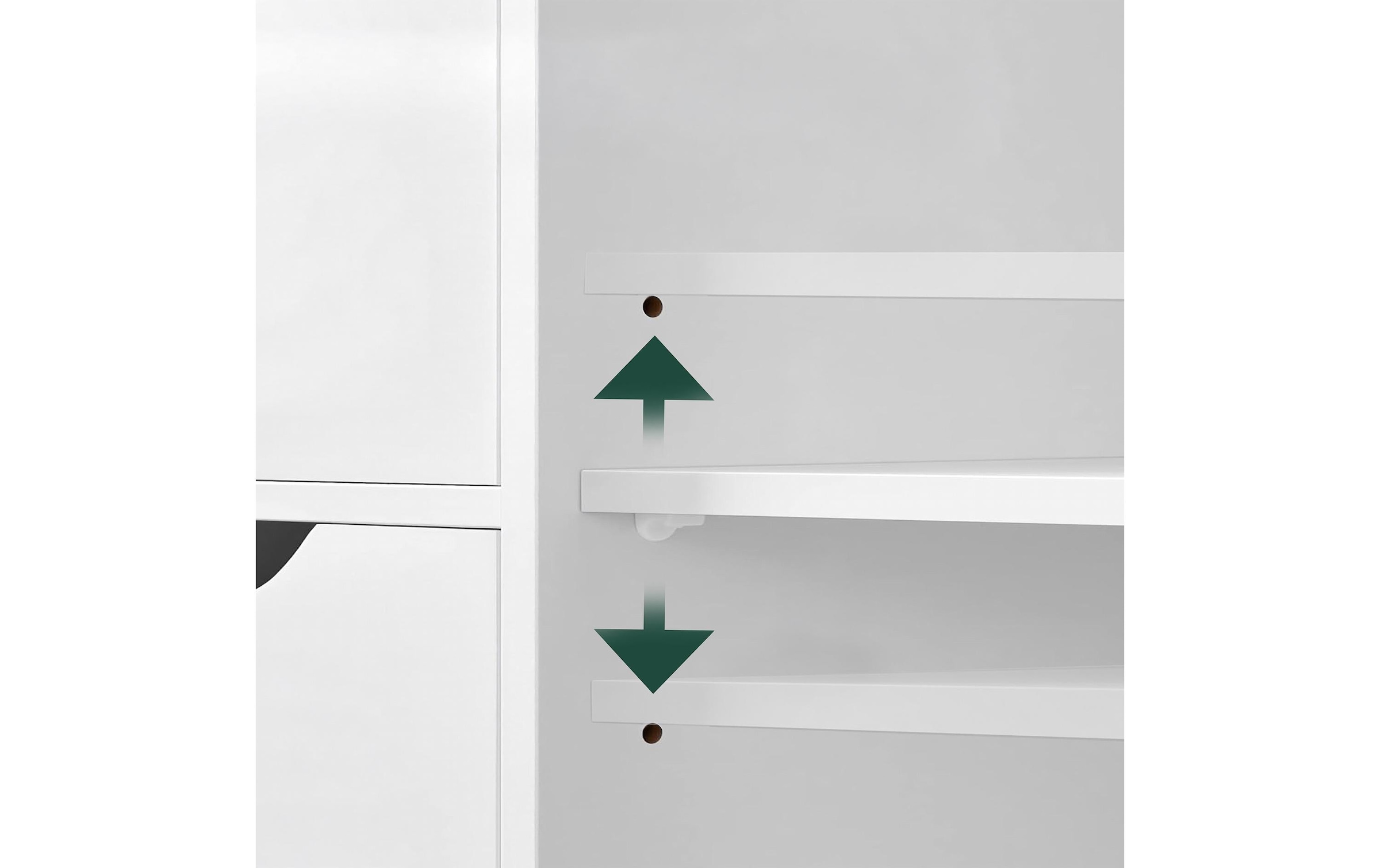 relaxdays Badregal »80 x 60 x 30 cm« Kompakter Aufbewahrungsschrank für Bad, Flur und Küche