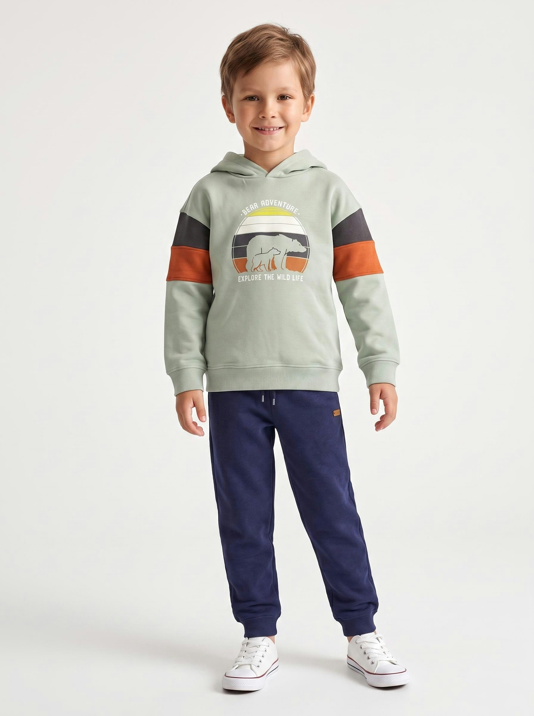 Blue Seven Sweat à capuche , Coton
