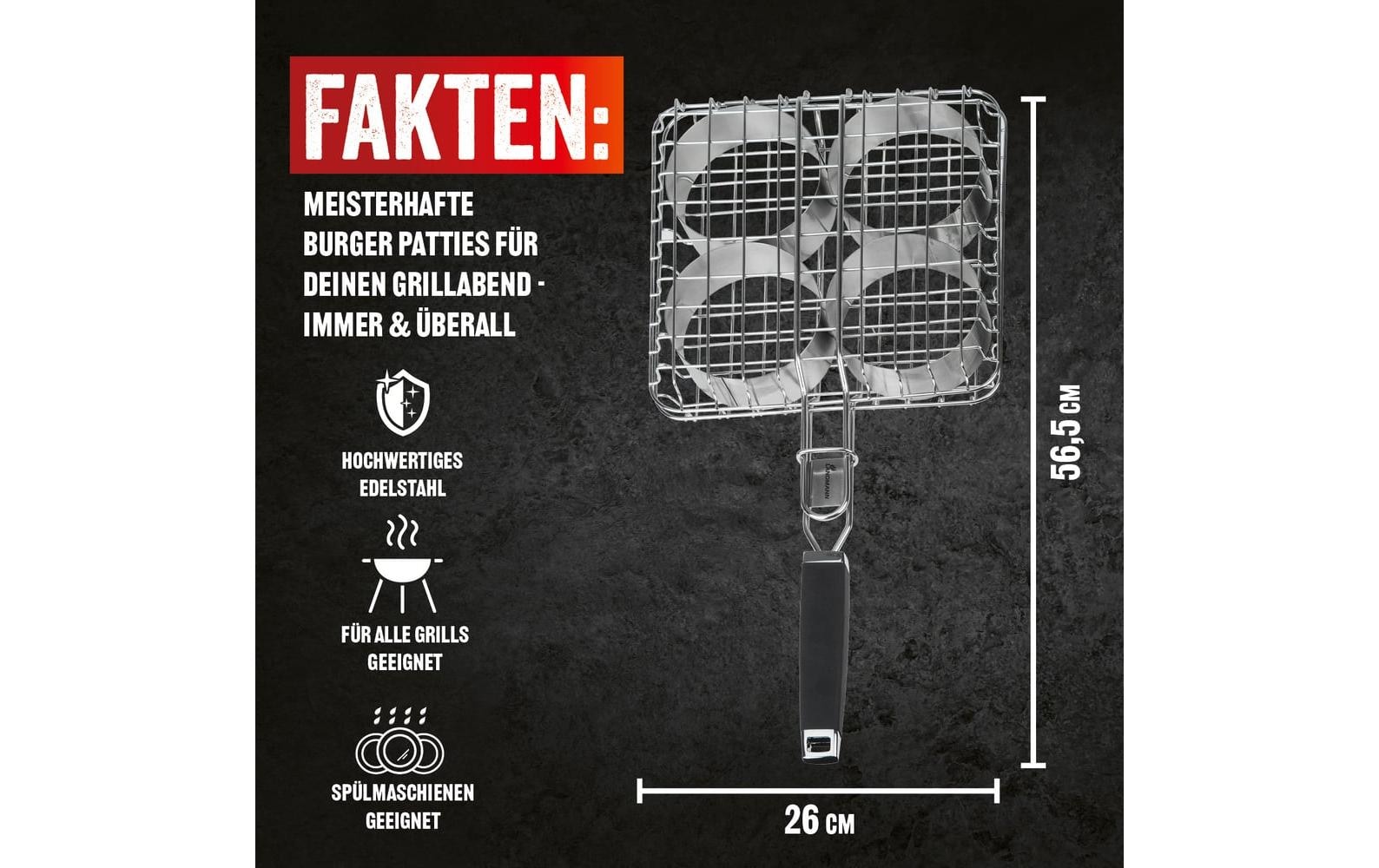 LANDMANN Grillrost »Pure 57 x 26 cm« Grillgitter