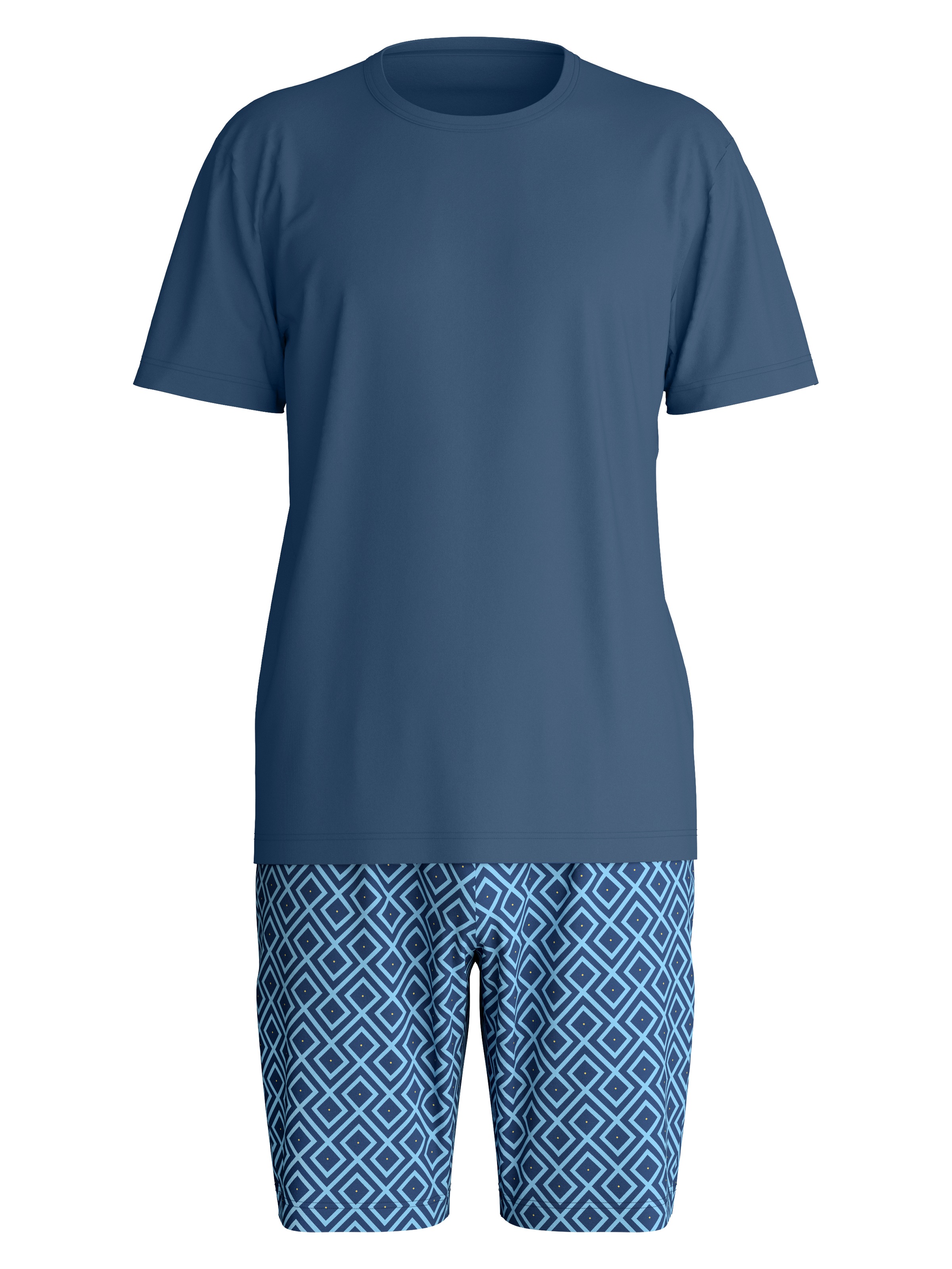 CALIDA Pyjama »Relax Streamline 1« 2 avec encolure ronde et manches courtes, doux, qualité interlock