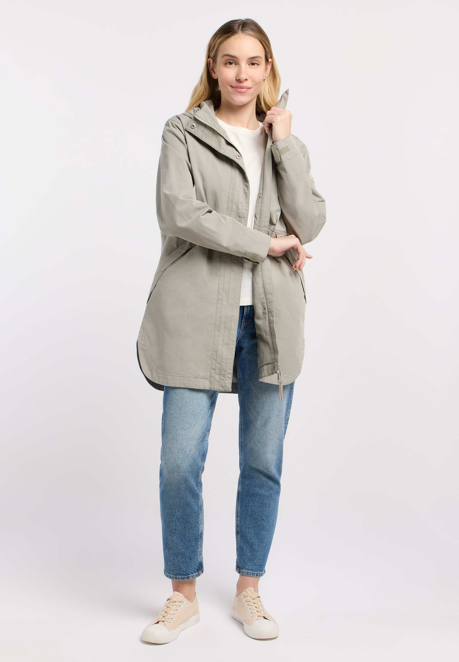 Ragwear Parka »LAMYJA B« 2 cuis tlg. mit Kapuze Baumwollmix mit Antistatic-Finish und coolem Key-Chain