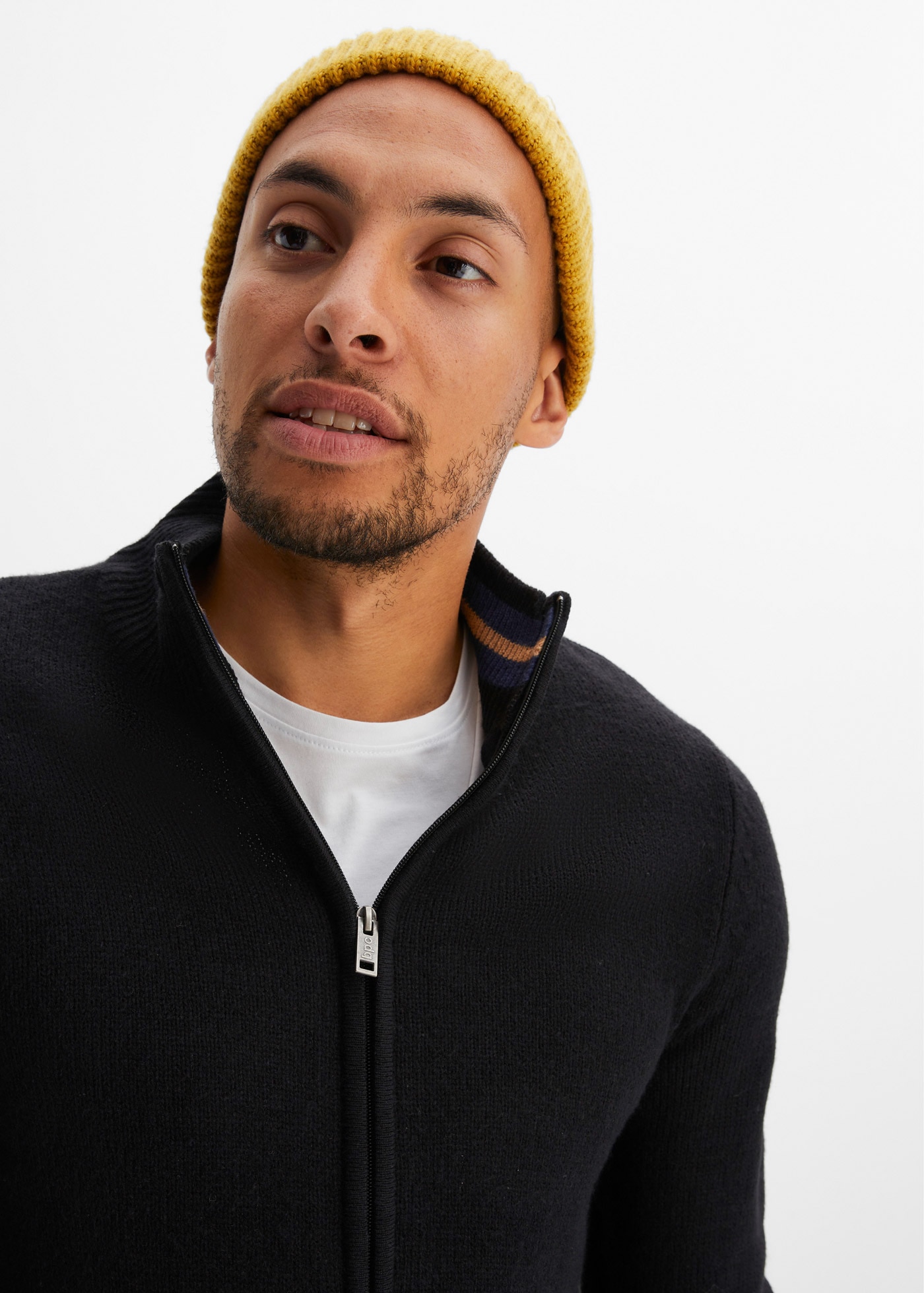 bonprix Veste en tricot »Feinstrickjacke«, mit Stehkragen, Regular Fit
