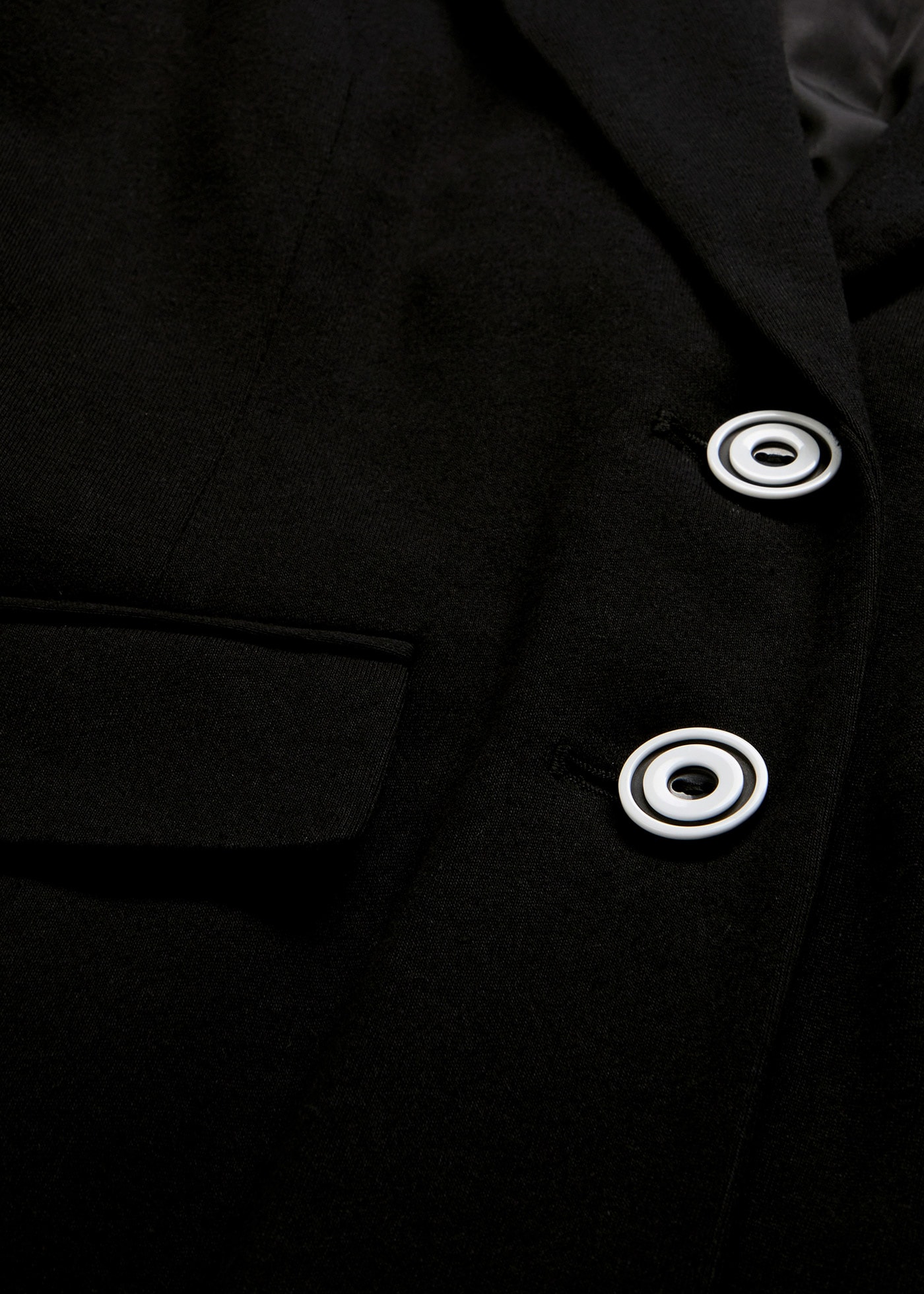 bonprix Jerseyblazer »Baumwoll-Blazer mit gestreiften Details« lässiger Look, taillierte Passform, aus Baumwolle, Casual Stil