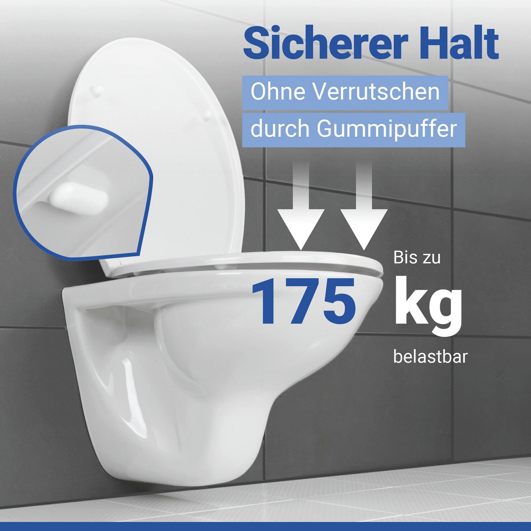 WENKO Siège de WC »Neo« avec descente automatique et fixation rapide