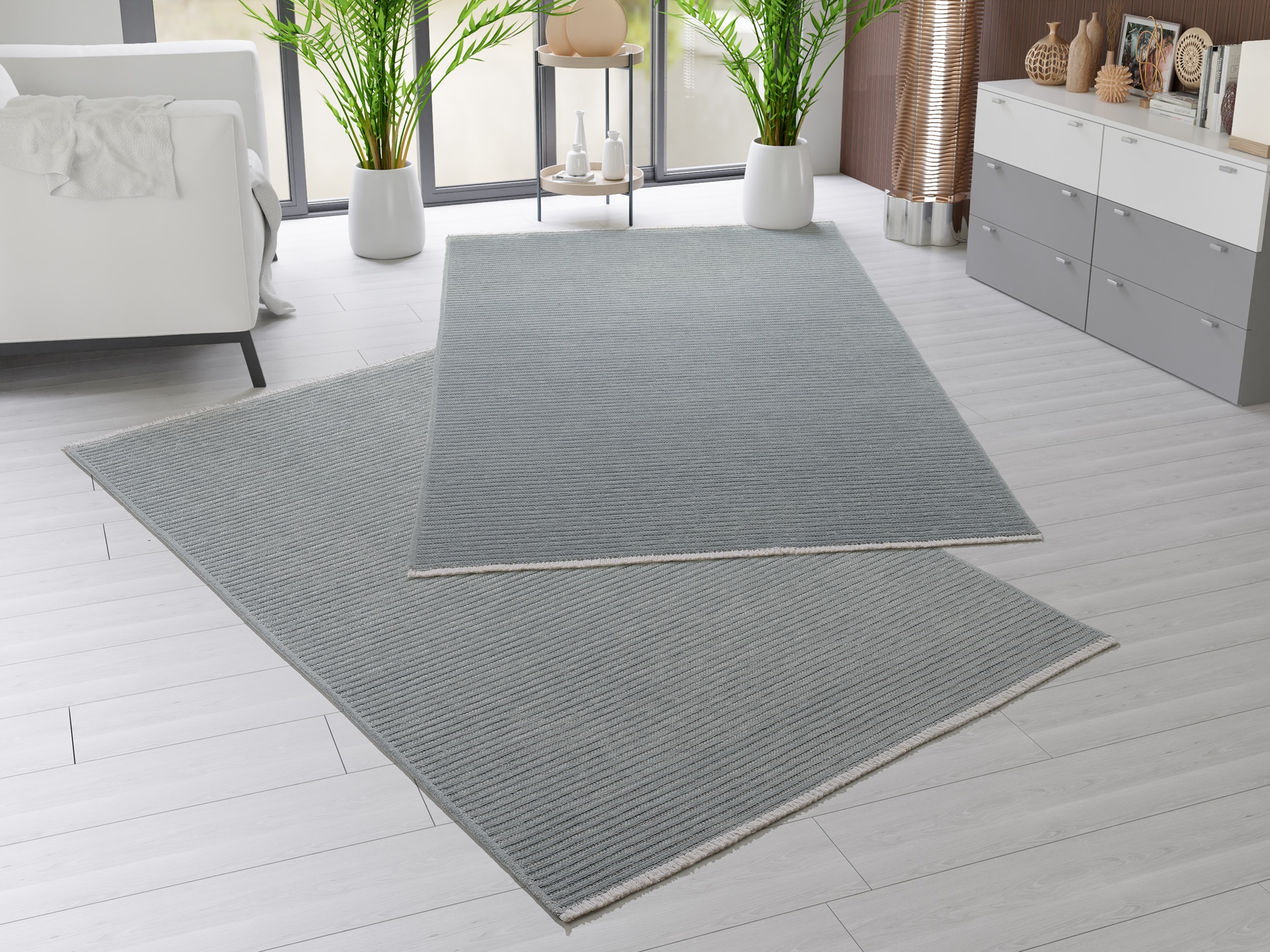 OCI DIE TEPPICHMARKE Teppich »JOKER OF STRIPES« rechteckig 5 mm Höhe Wendeteppich, weiche flache Oberfläche