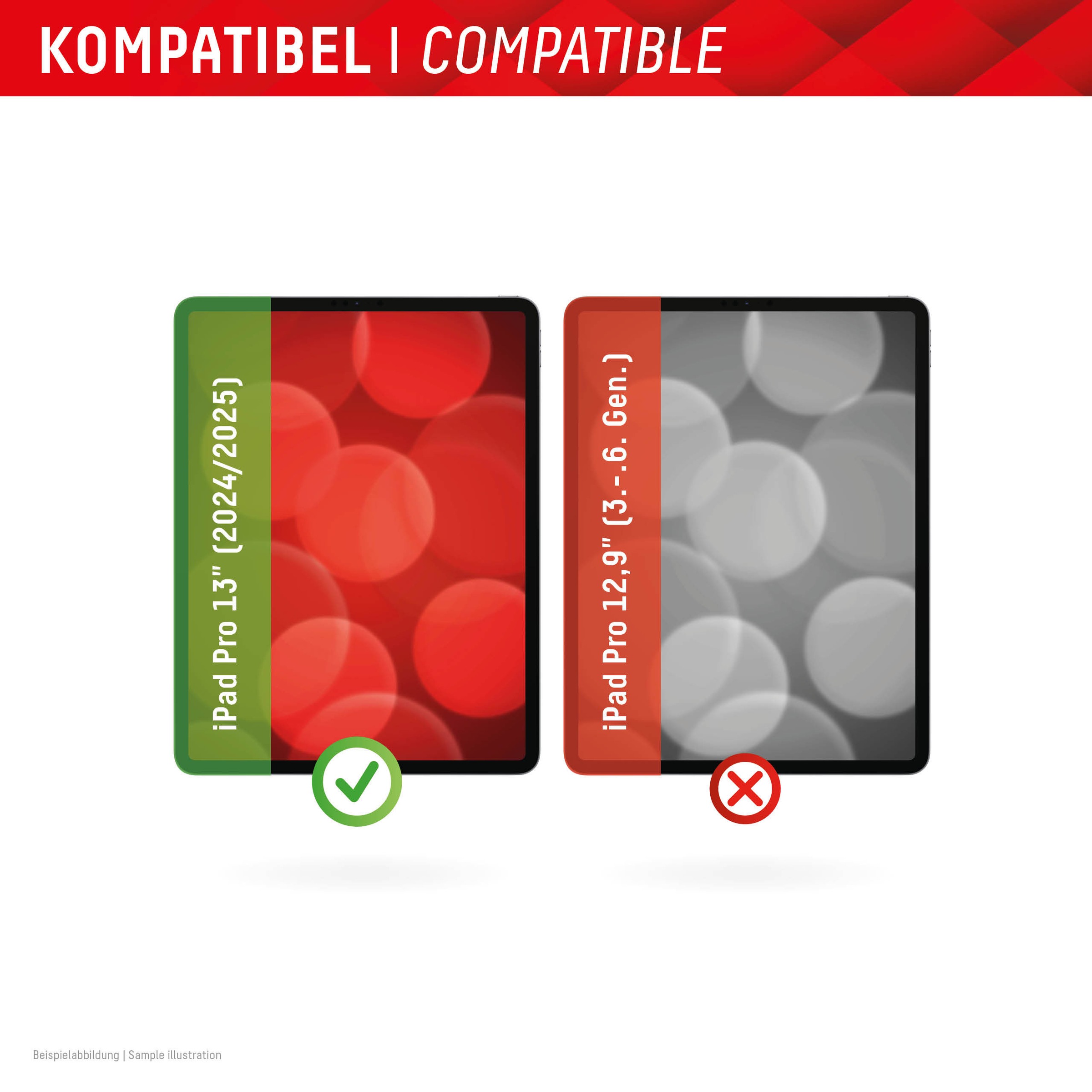Displex Displayschutzfolie »Tablet Glass« für Apple iPad Pro 13" (2024/2025) Displayschutz, Bildschirmschutz, kratz & stossfest, einfaches Anbringen