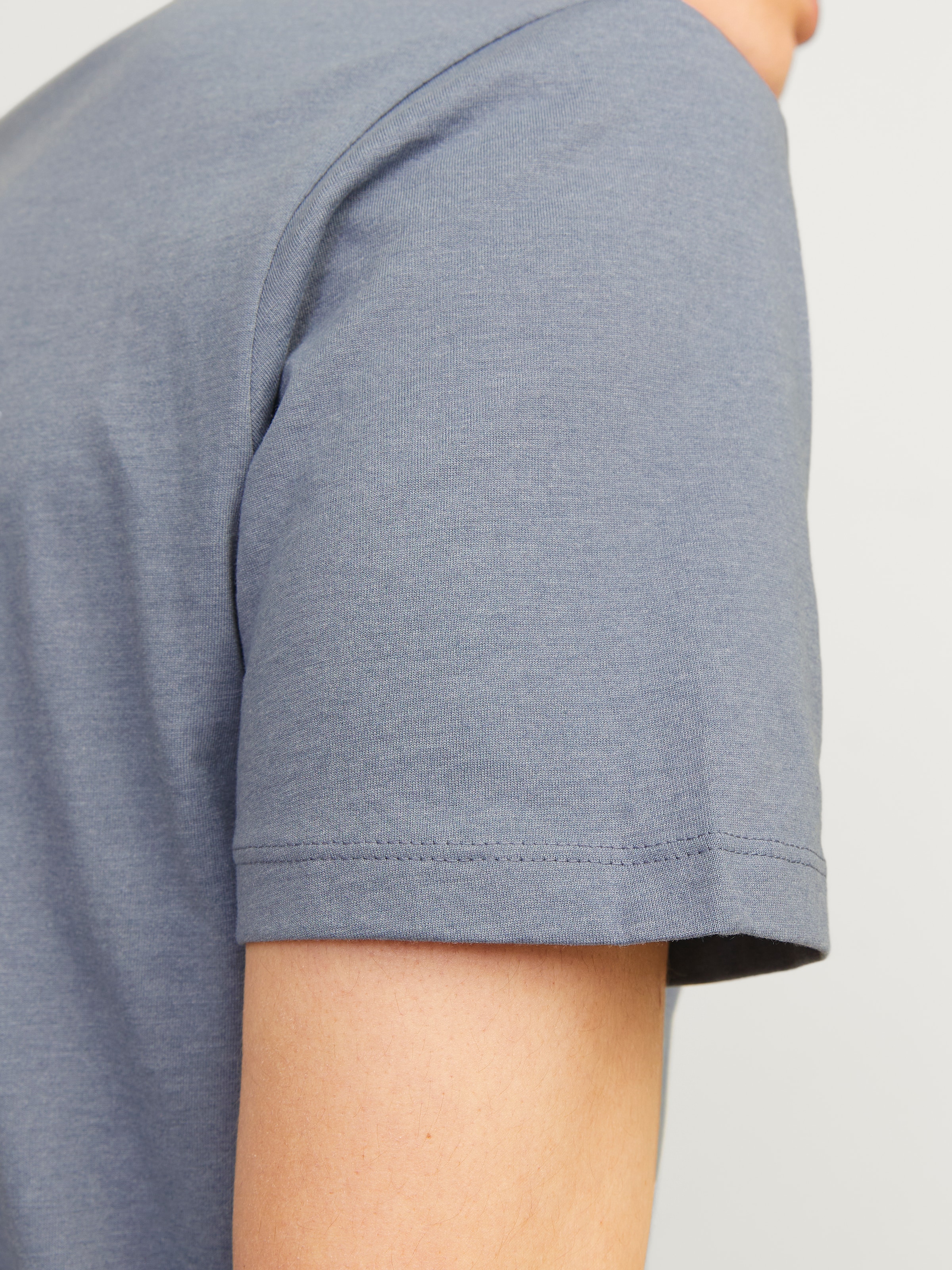 Jack & Jones Rundhalsshirt »JJEORGANIC MELANGE TEE SS O-NECK NOOS« Baumwollmischung, regular fit