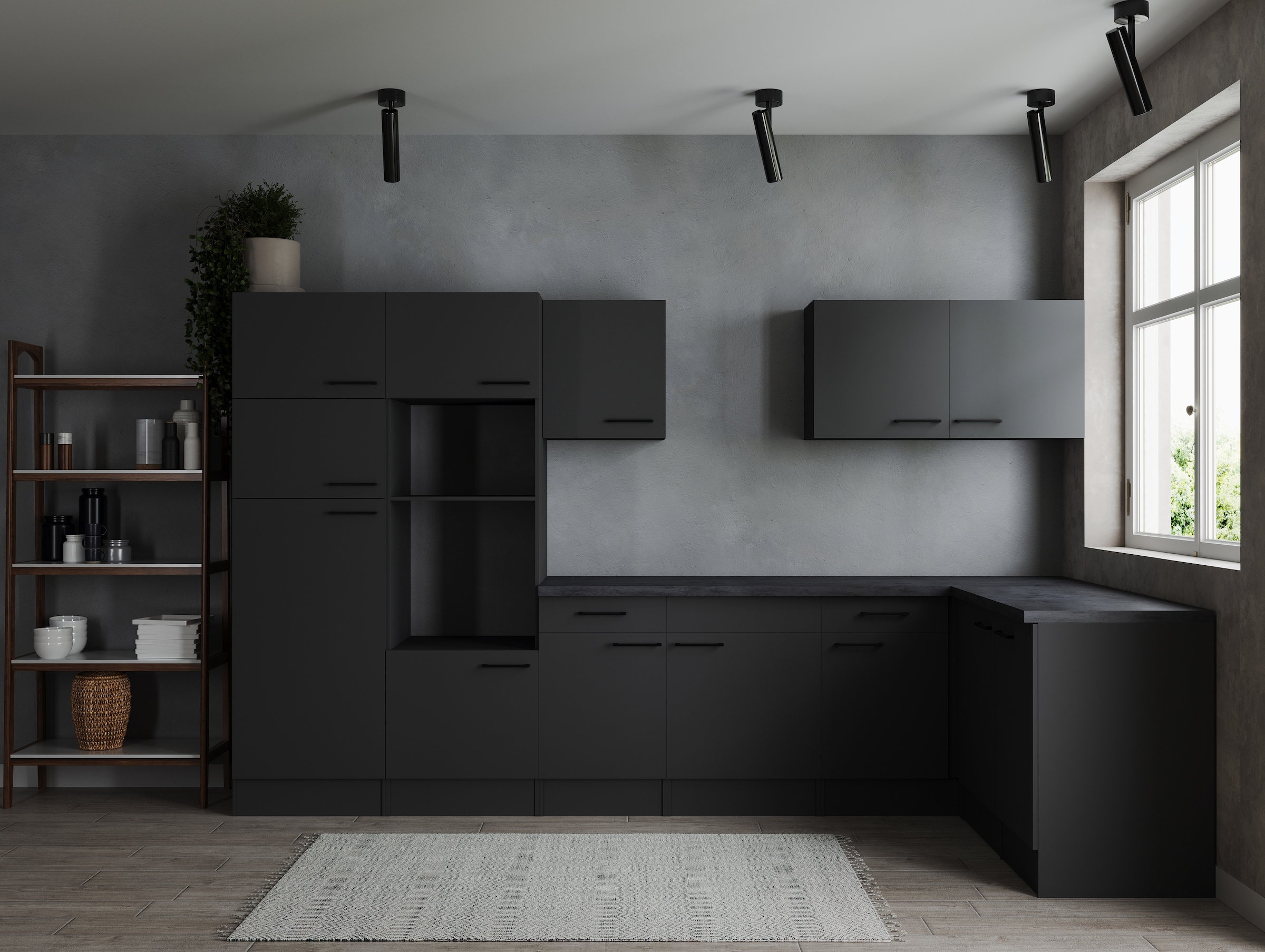 RESPEKTA Cuisine d'angle »Oliver« largeur 340 cm, hauteur de travail 90 cm, en configuration exclusive pour OTTO