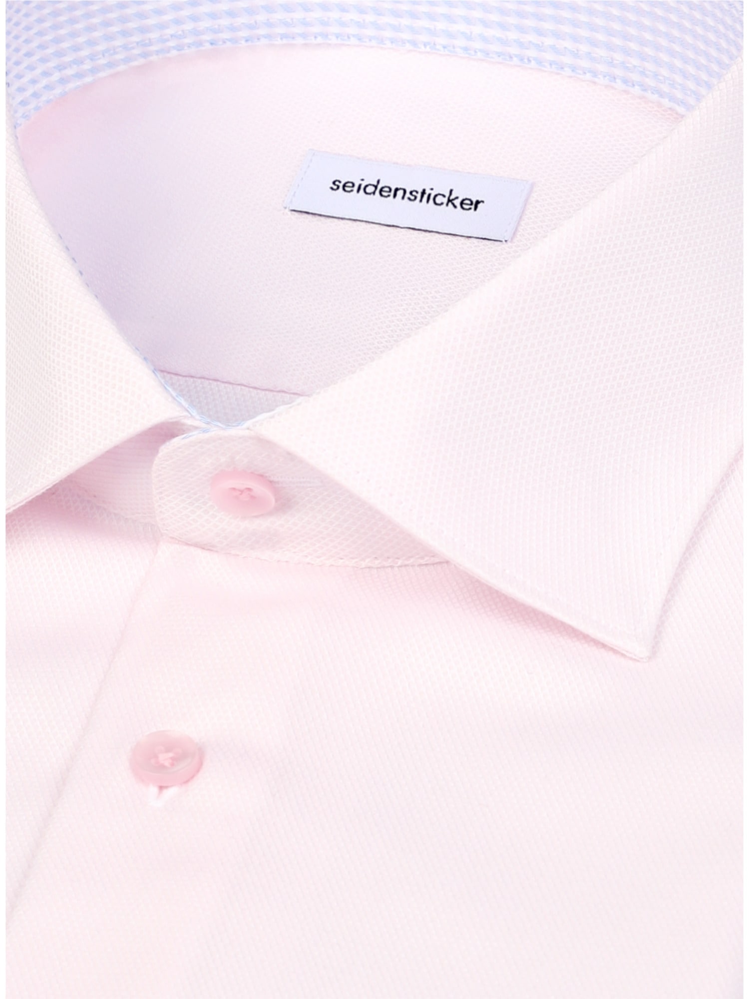 seidensticker Businesshemd »Schwarze Rose« Slim 1/1 Kentkragen Struktur