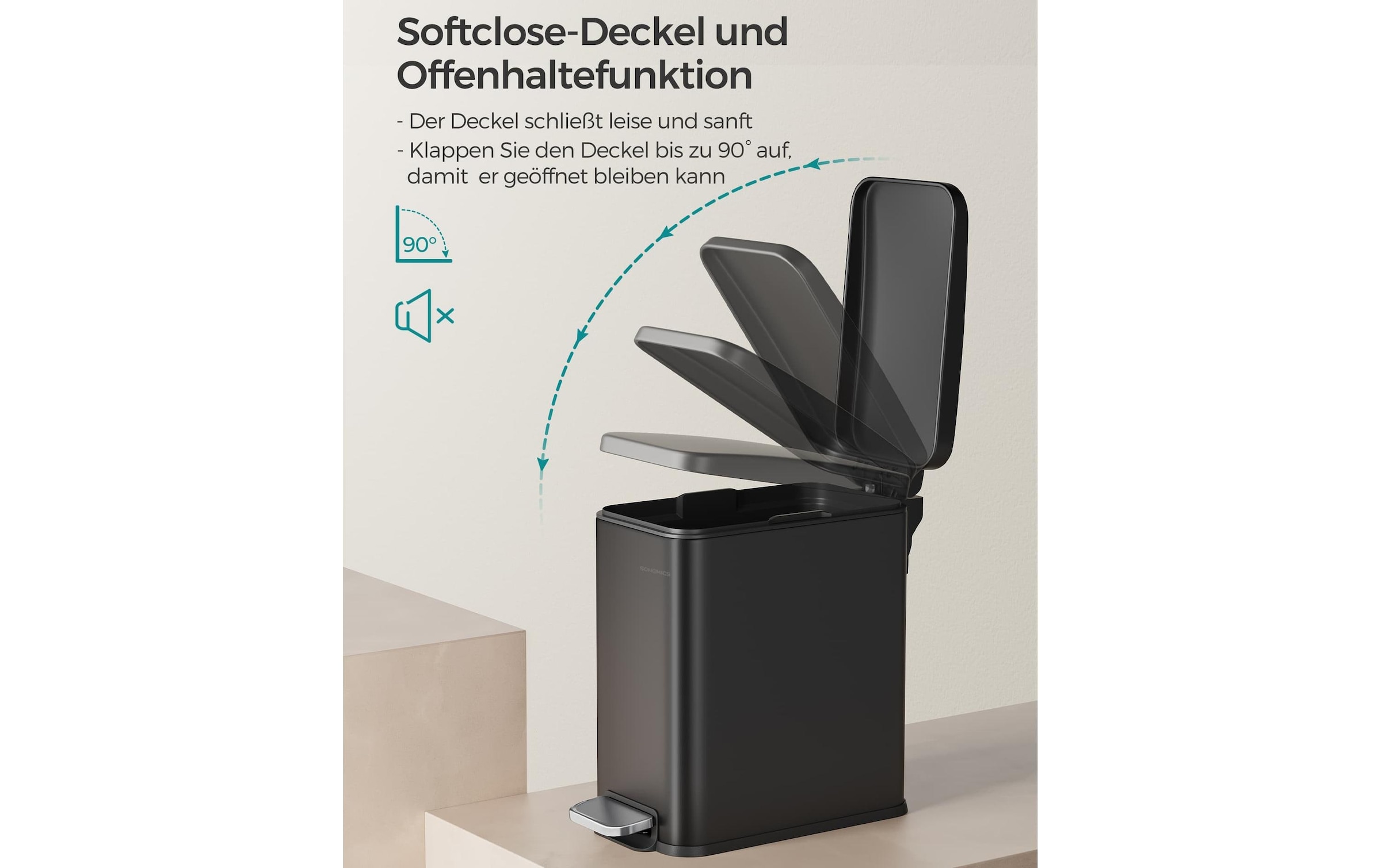 SONGMICS Kosmetikeimer »5 l« 1 Behälter