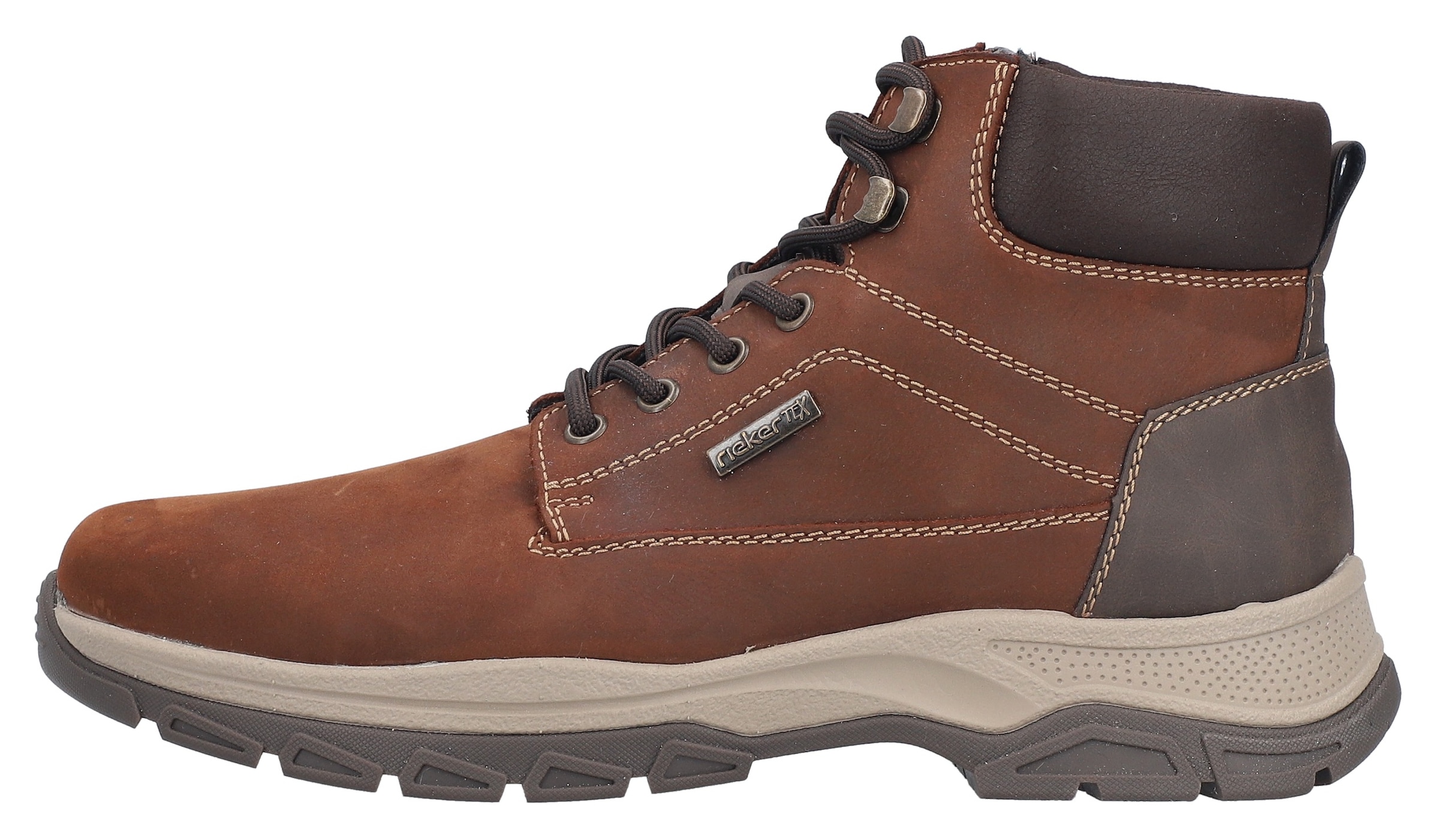 Rieker  Schnürboots, Stiefelette, Outdoorboots mit Innenreissverschluss