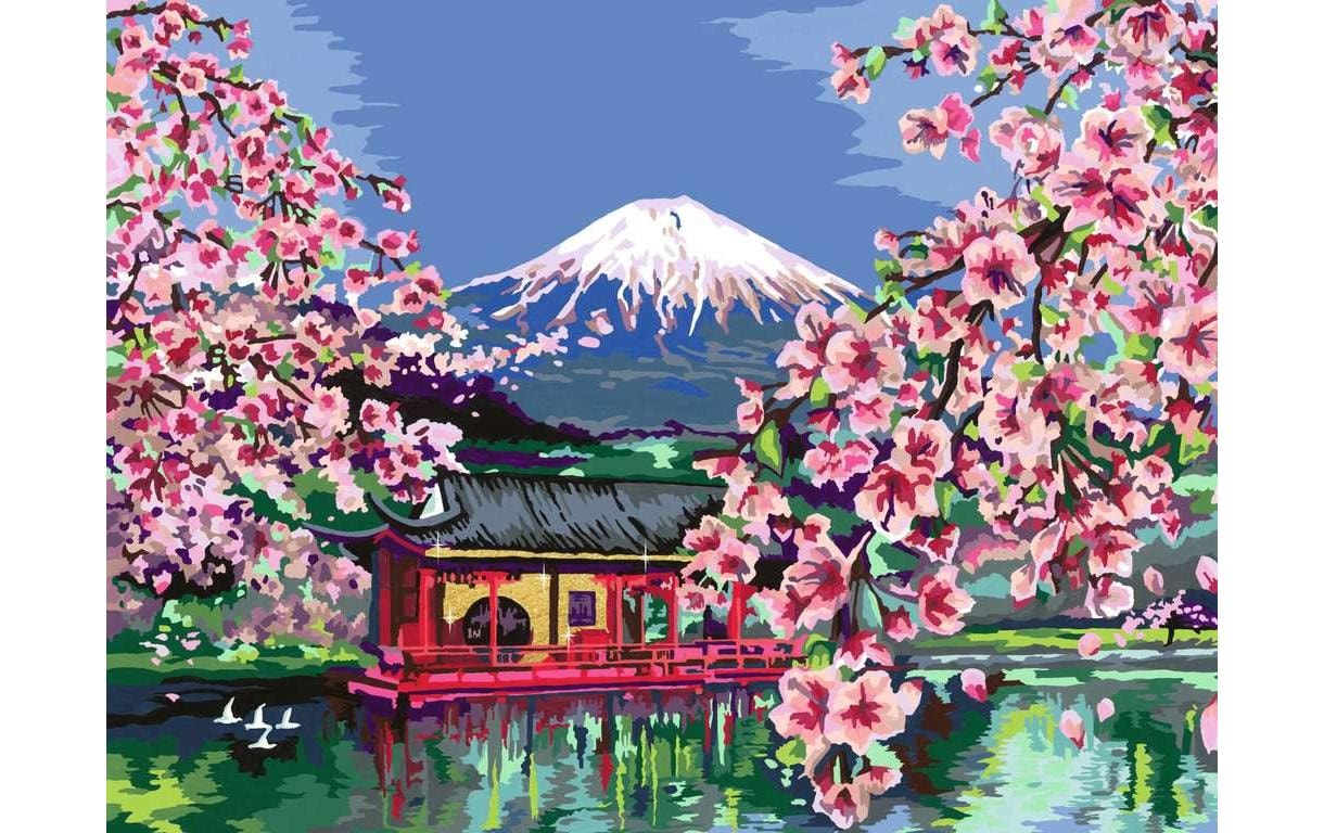 Ravensburger Malen nach Zahlen »CreArt, Japanese Cherry Blossom« Made in Europe