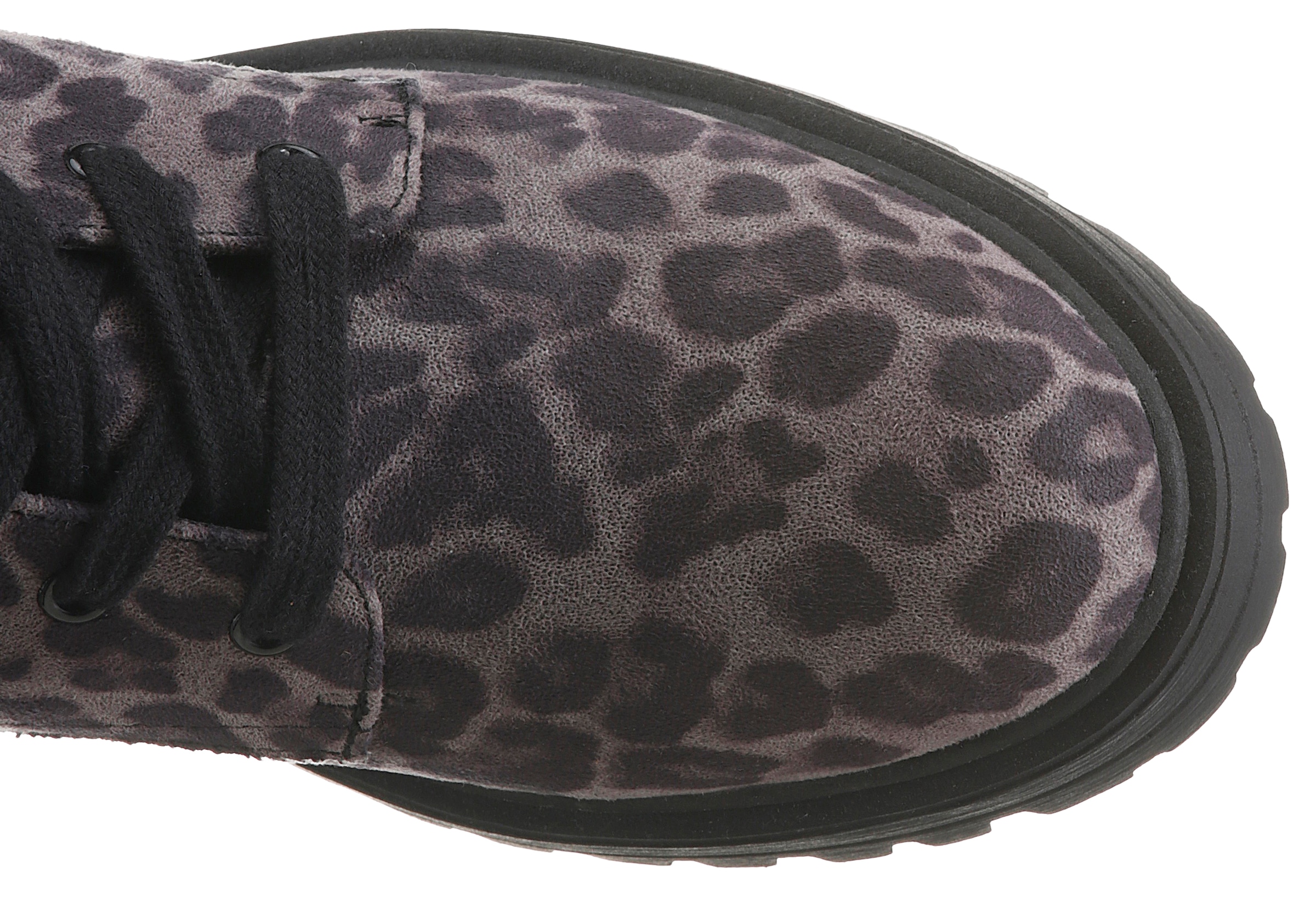 Aniston SHOES Schnürboots  Ankle Boots mit Reissverschluss, im Animal Print - NEUE KOLLEKTION
