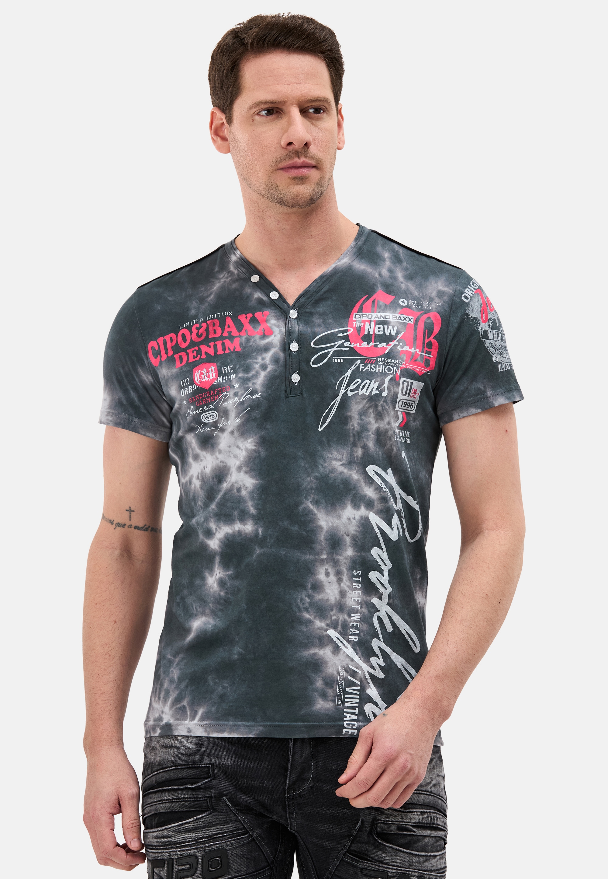 Cipo & Baxx Kurzarmshirt