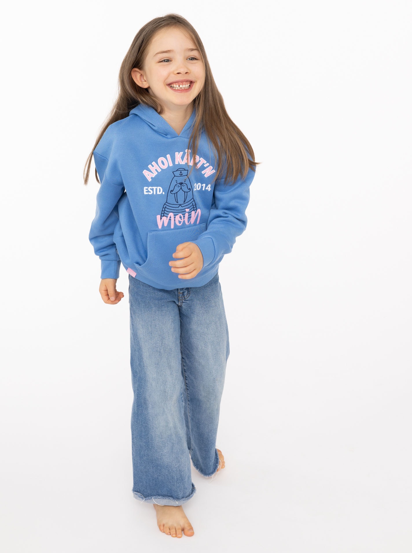 Zwillingsherz Hoodie »"Ahoi Käpt´n"«, Mini-Me,mit süssem Seehund mit Kapitänsmütze und Schriftzug
