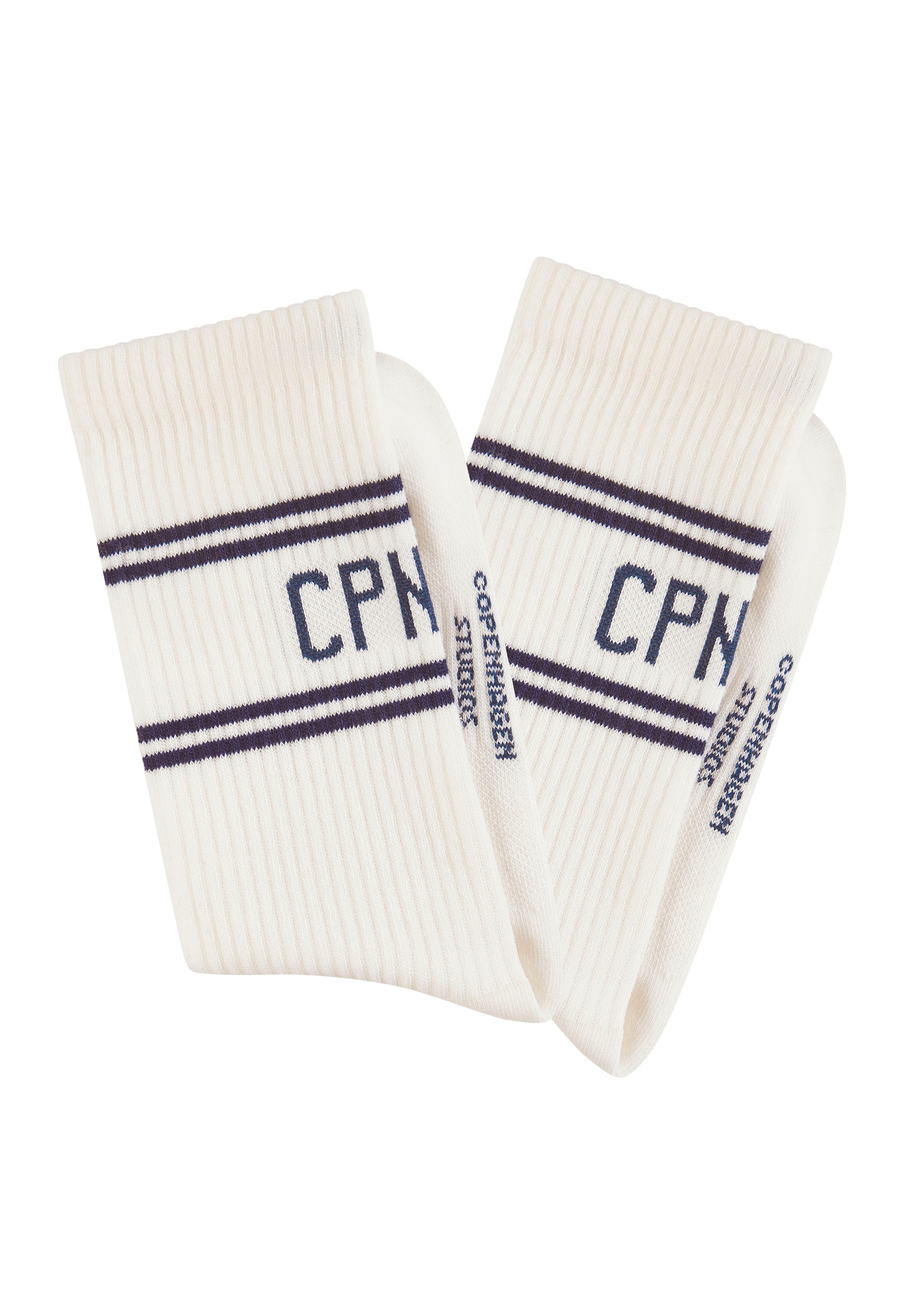 Copenhagen Studios Langsocken Packung, 2 Stk. tlg. mit Pikeé-Struktur unter der Sohle
