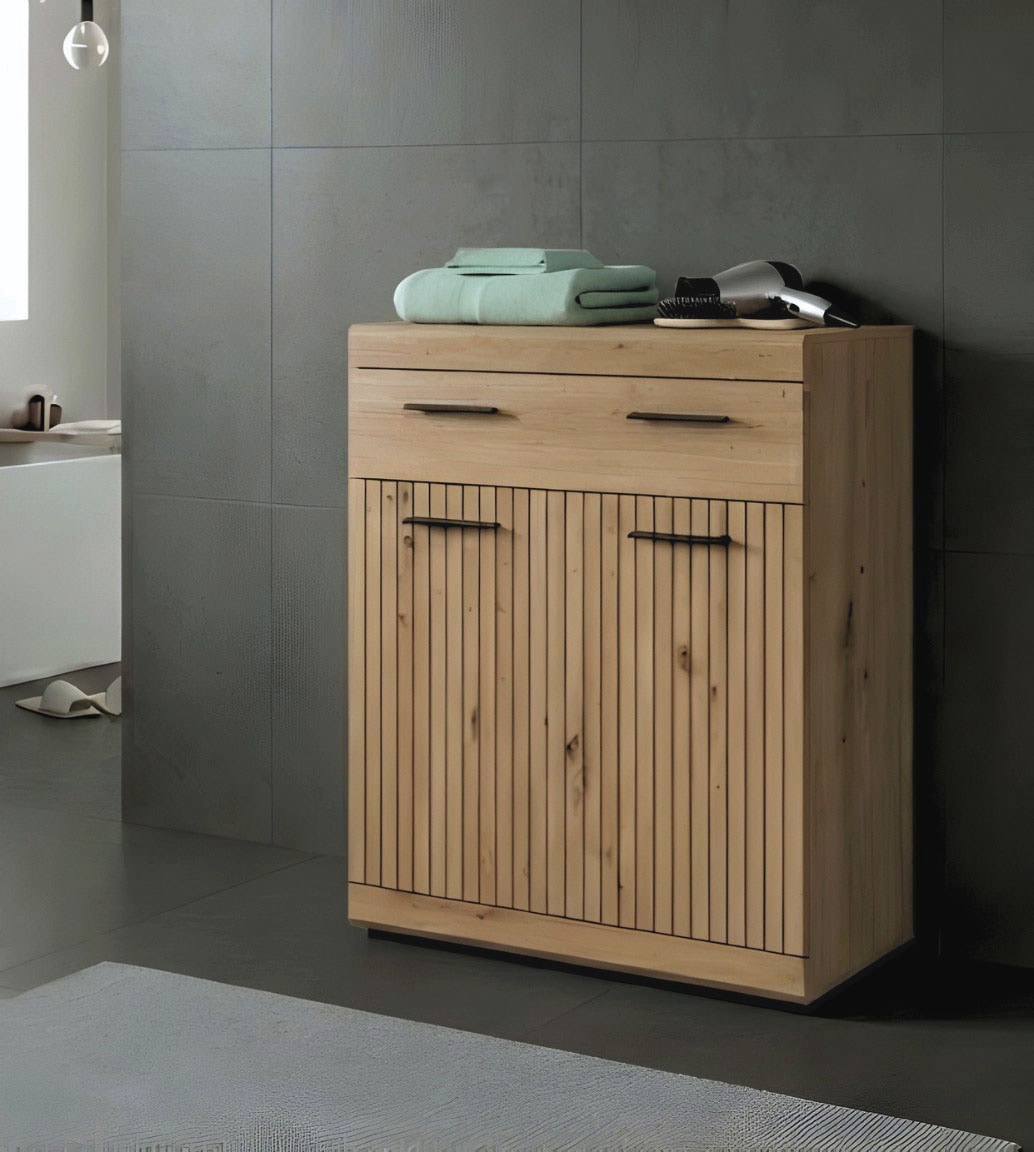 welltime Armoire basse »SIENA, Breite 74cm, 2 Tür, 1 Schubkasten, 2 Fächer, MDF-Front« BEST-SELLER !,  disponible en plusieurs couleurs, meubles de salle de bain, armoire de salle de bain, commode, salle de bain