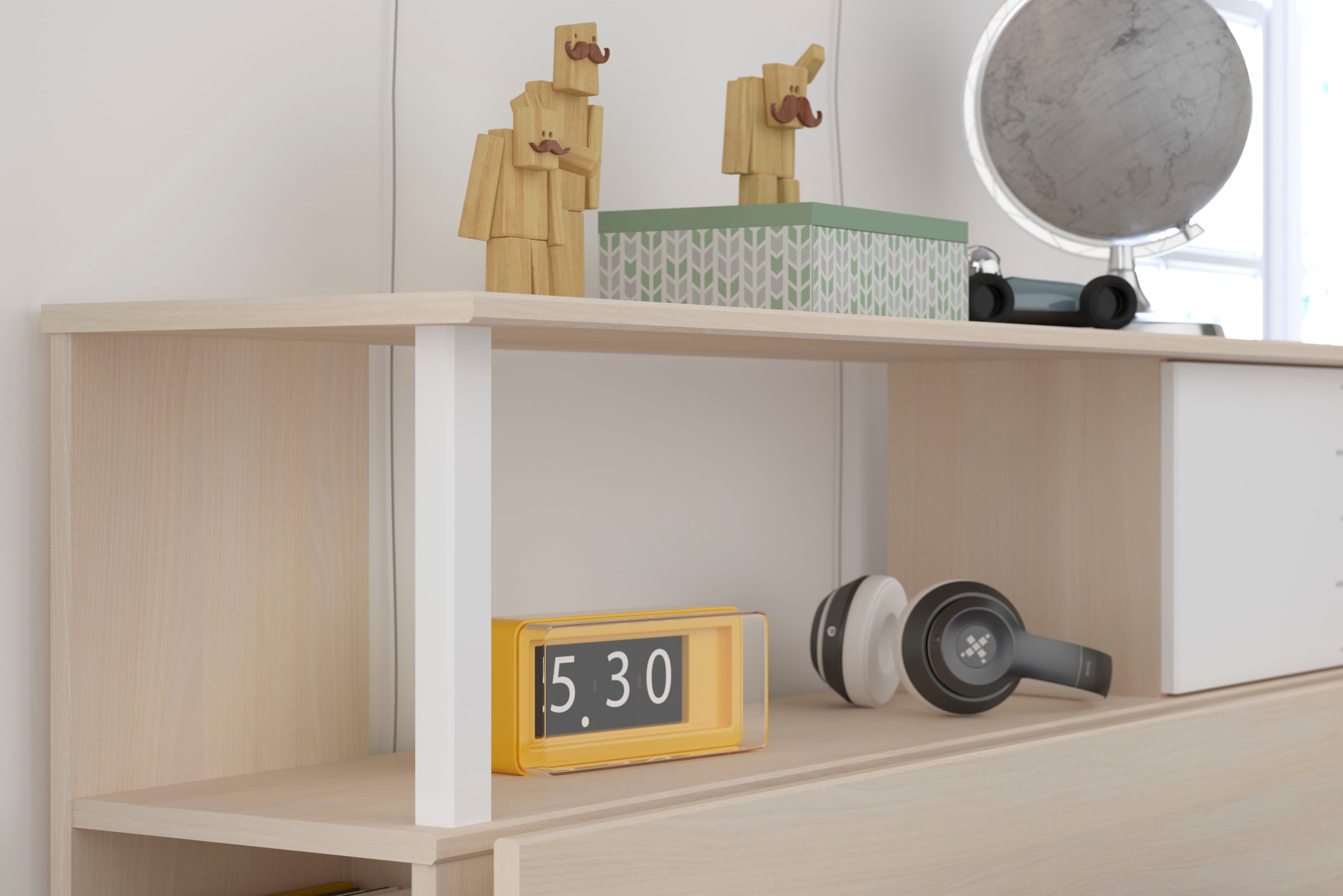 Parisot Jugendzimmer-Set »Charly 23« Set, 3 tlg. Seitliches Podest am Bett links oder rechts montierbar