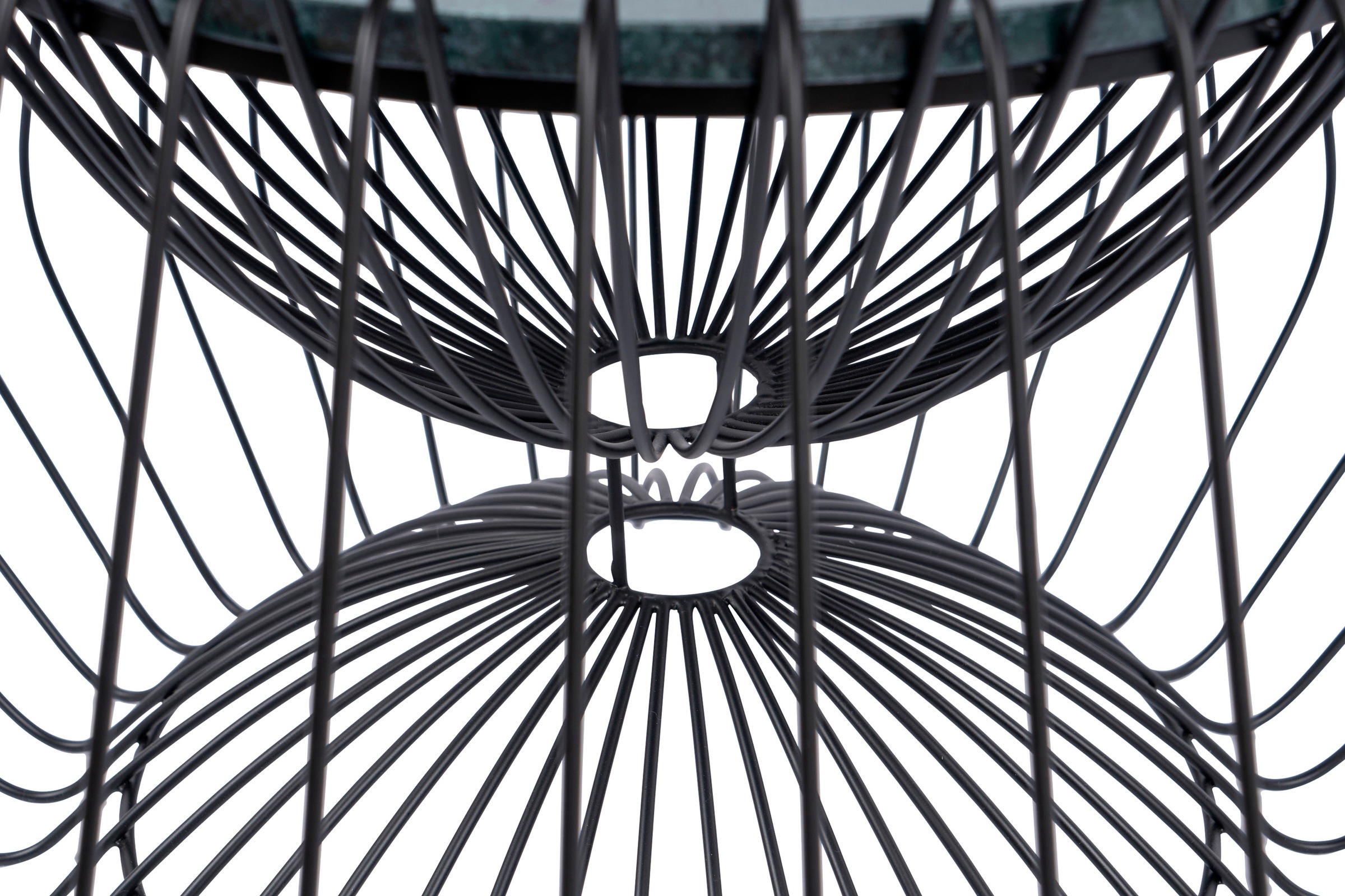 Kayoom Beistelltisch »Malibu 325, Beistelltisch mit edler Marmorplatte« 1 Stk. tlg. ø-Marmorplatte: ca. 37 cm, angesagtes Metalldesign, pflegeleicht