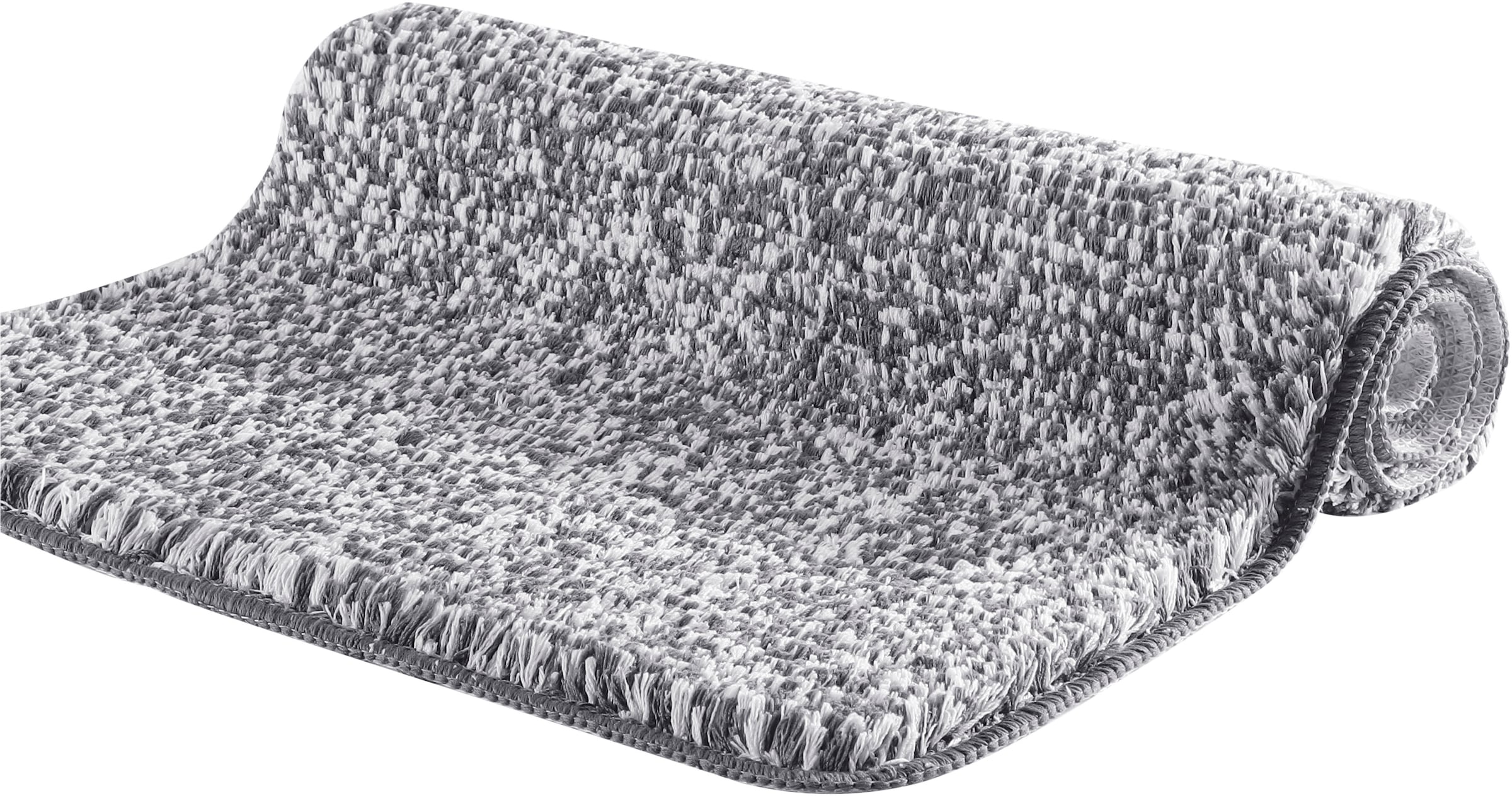 my home Tapis de bain »Vanessa meliert, Badvorleger, Badezimmer Teppich, Duschvorleger« Höhe 20 mm Badteppich, weiche Haptik, unifarben