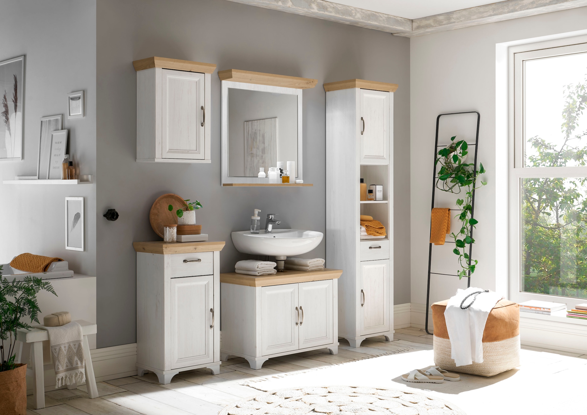 Mäusbacher Armoire suspendue »Mali« Landhausstil, Breite 45 cm, Höhe 63 cm, Metallgriff