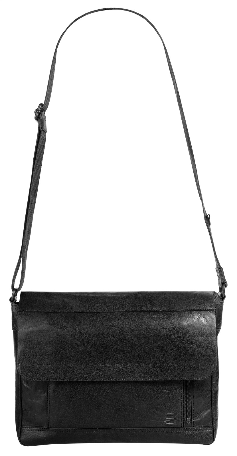 Spikes & Sparrow Sac de messager echt Leder