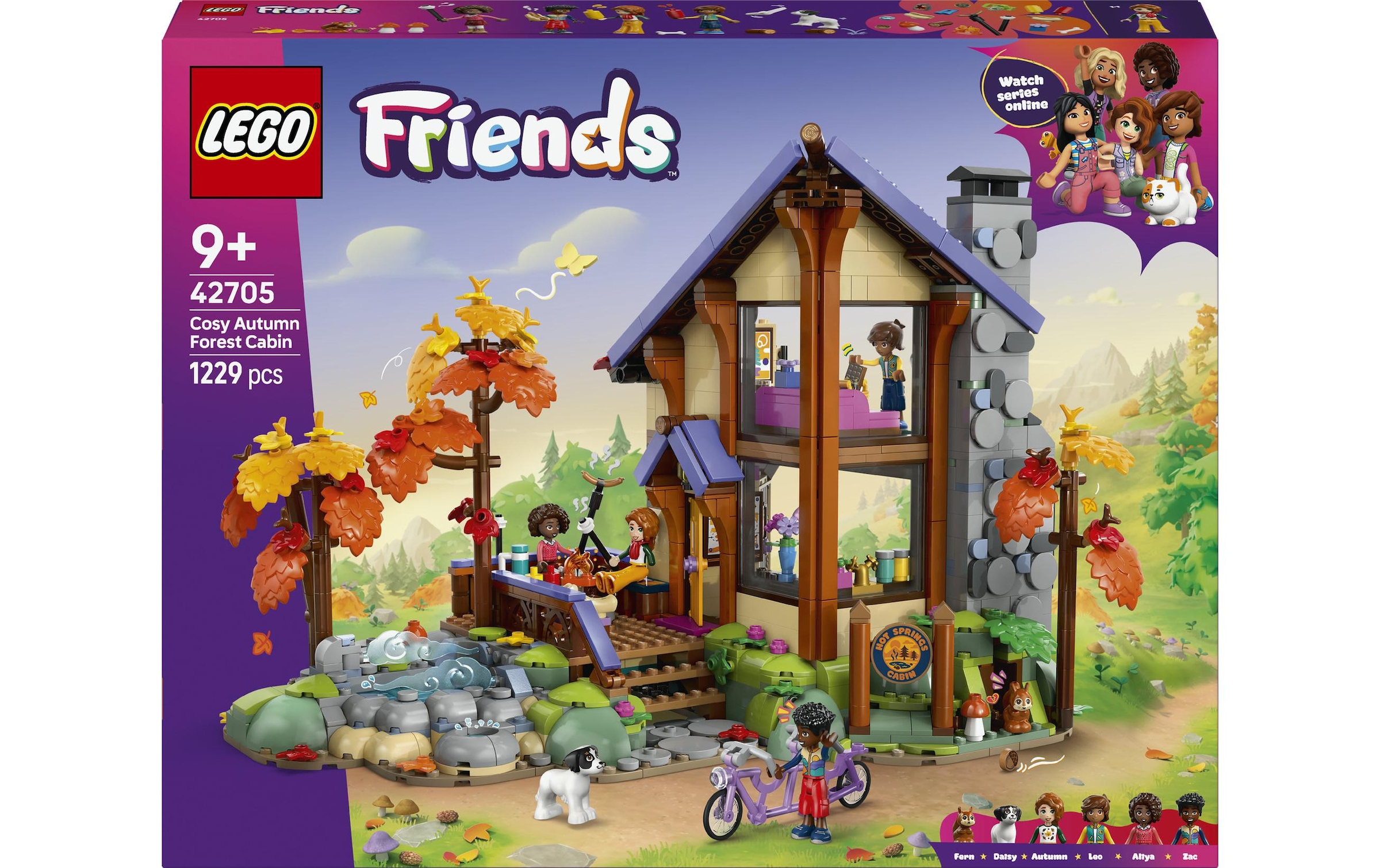 LEGO® Pions de construction »Gemütliche Hütte im Herbstwald (42705), LEGO Friends« fabriqué en Europe