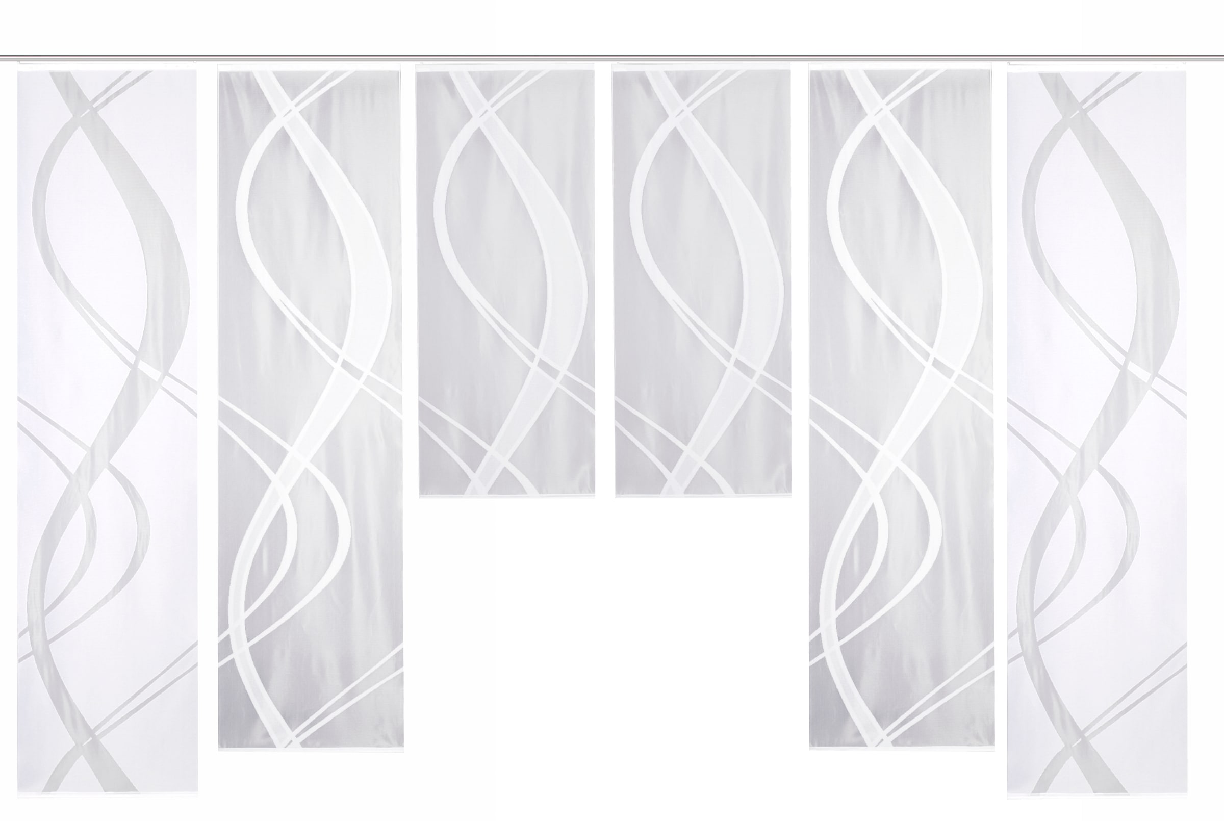 HOME WOHNIDEEN Schiebegardine »TIBASI« Paneelwagen 6 Stk. tlg. halbtransparent